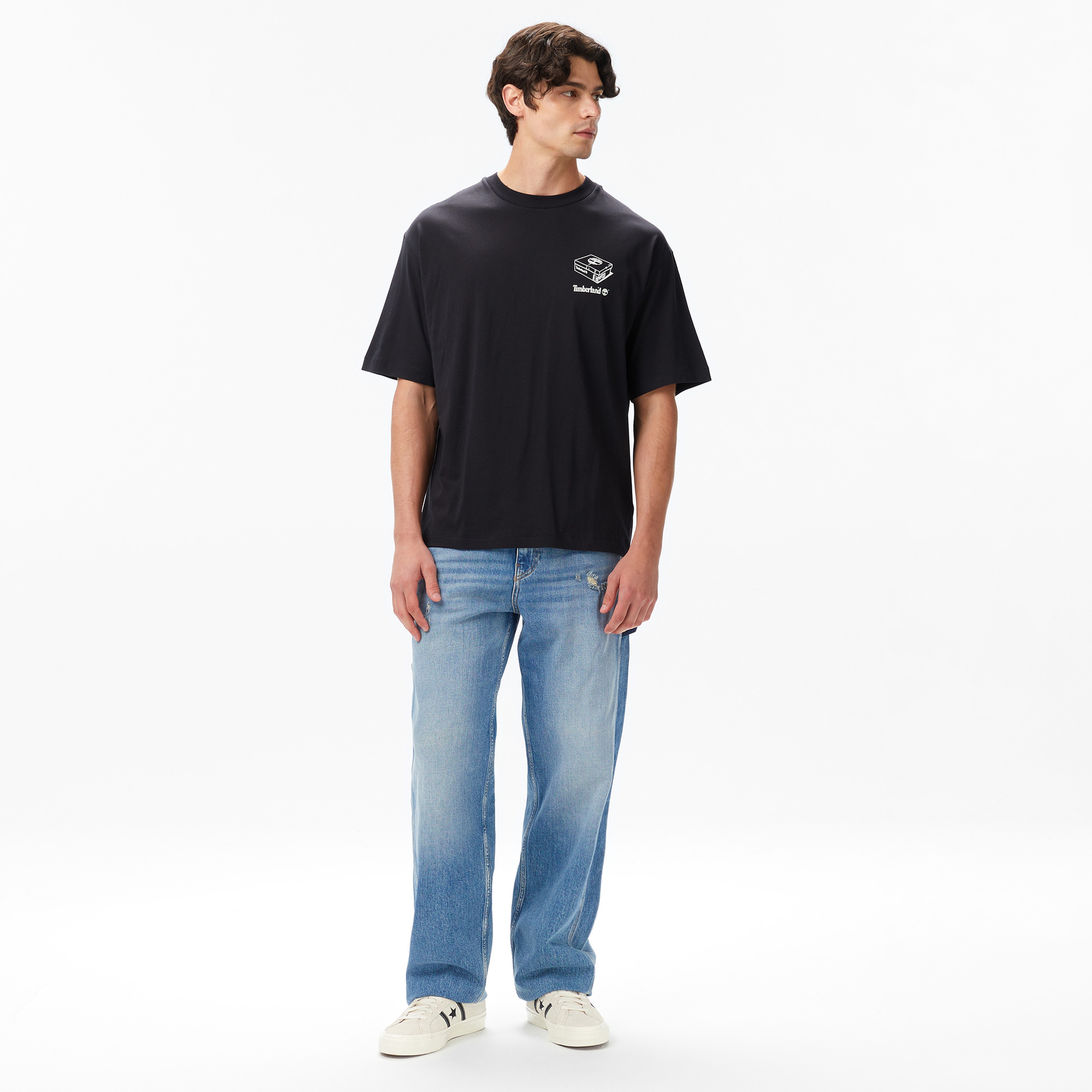 Timberland 'My Boots'' Short Sleeve Erkek Siyah T-Shirt