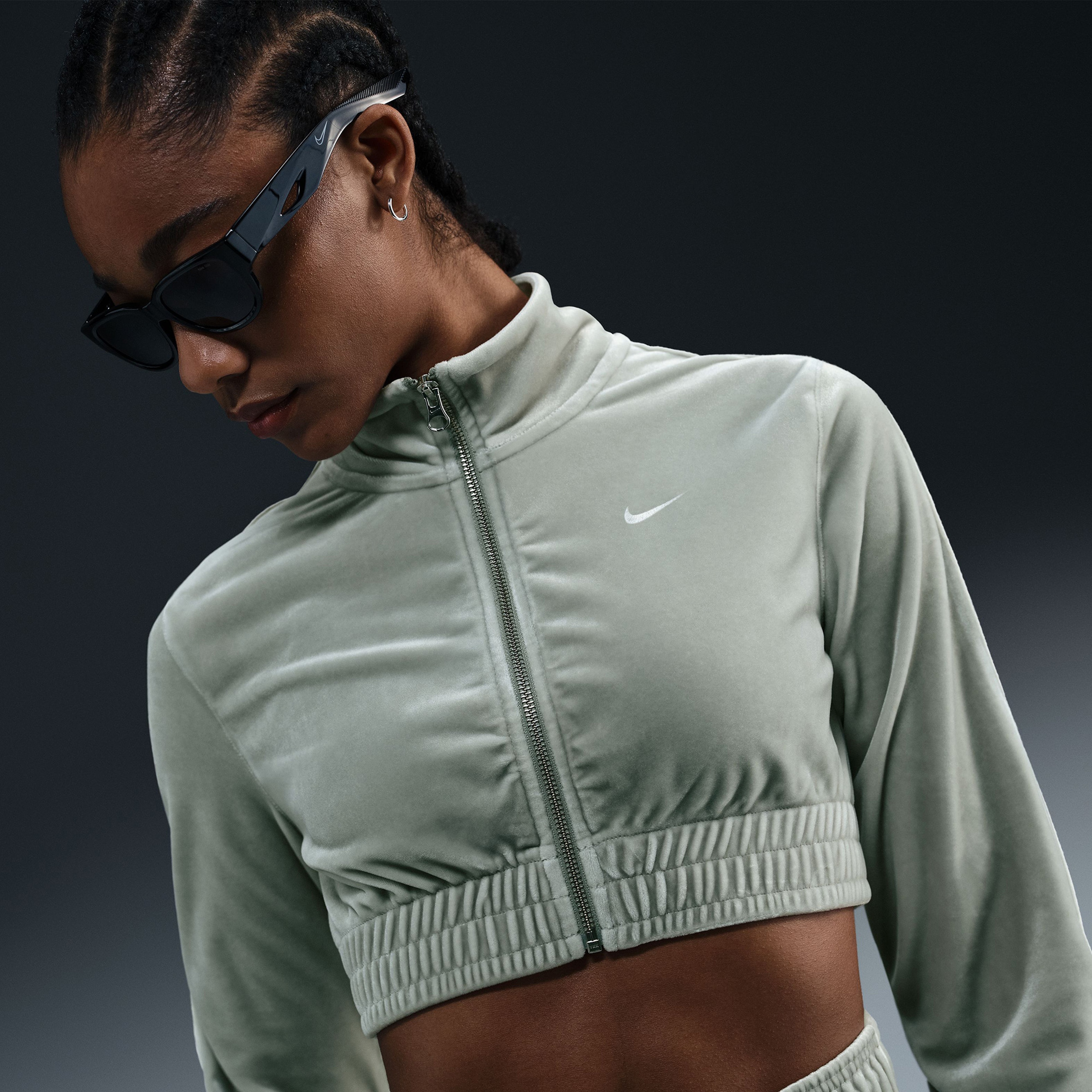 Nike Sportswear Collection Kadın Yeşil Uzun Kollu T-Shirt