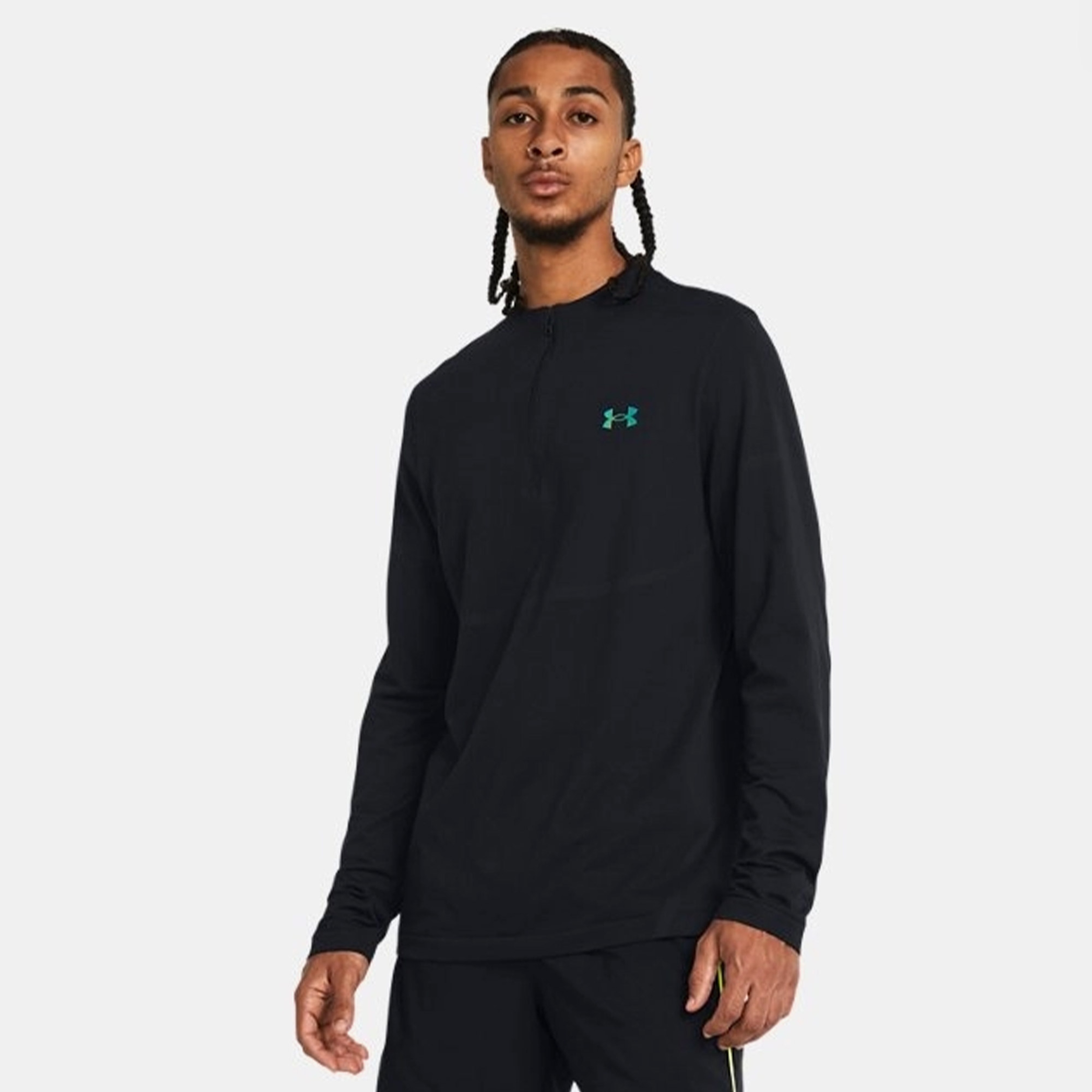 Under Armour Vanish Elite Seamless 1/4 Zp Erkek Gri Sweatshirt