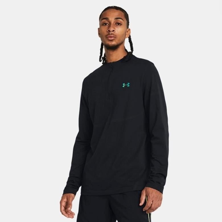 Under Armour Vanish Elite Seamless 1/4 Zp Erkek Gri Sweatshirt