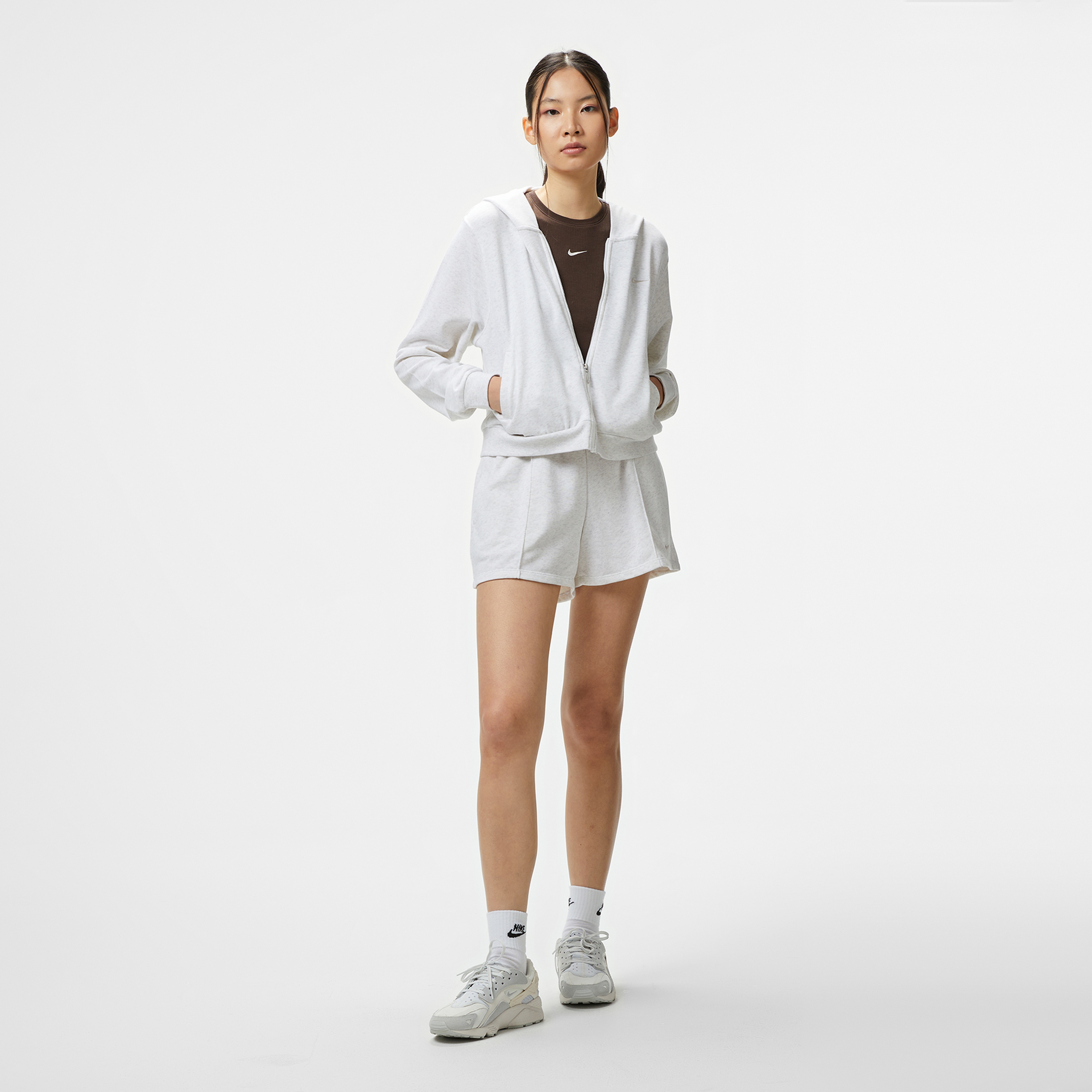 Nike Sportswear Chill Terry Kadın Gri Eşofman Üstü