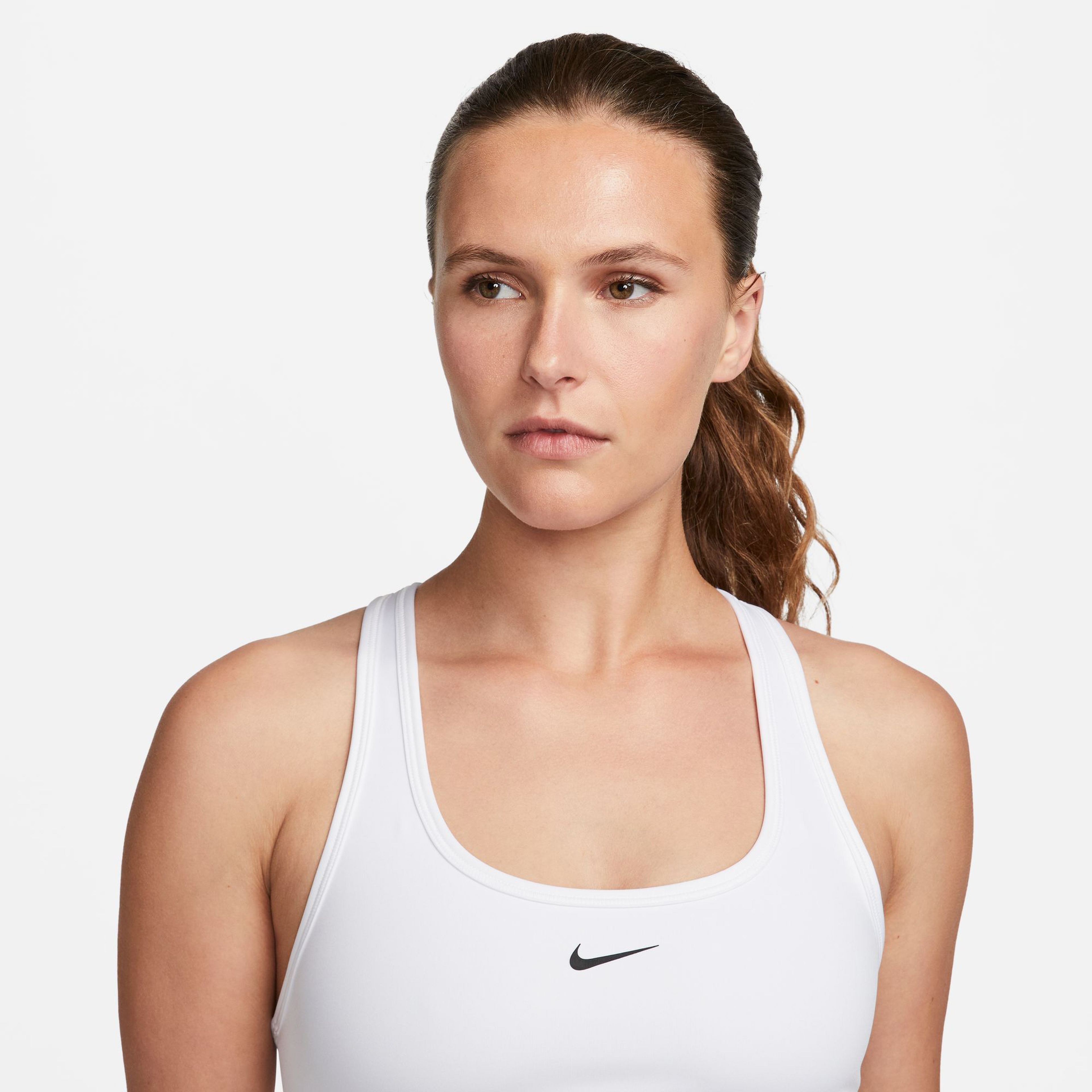 Nike Swoosh Light Support Kadın Beyaz Bra