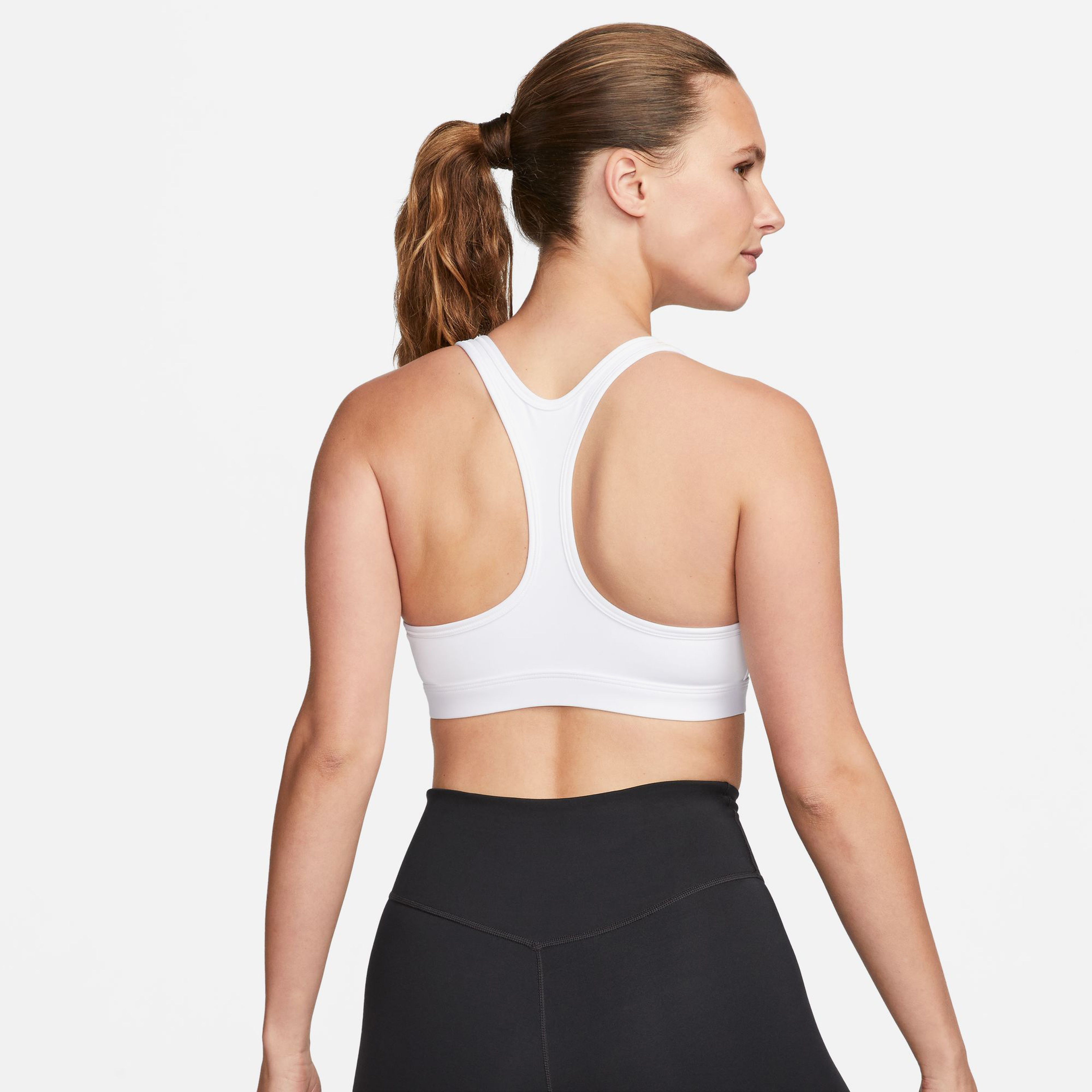 Nike Swoosh Light Support Kadın Beyaz Bra