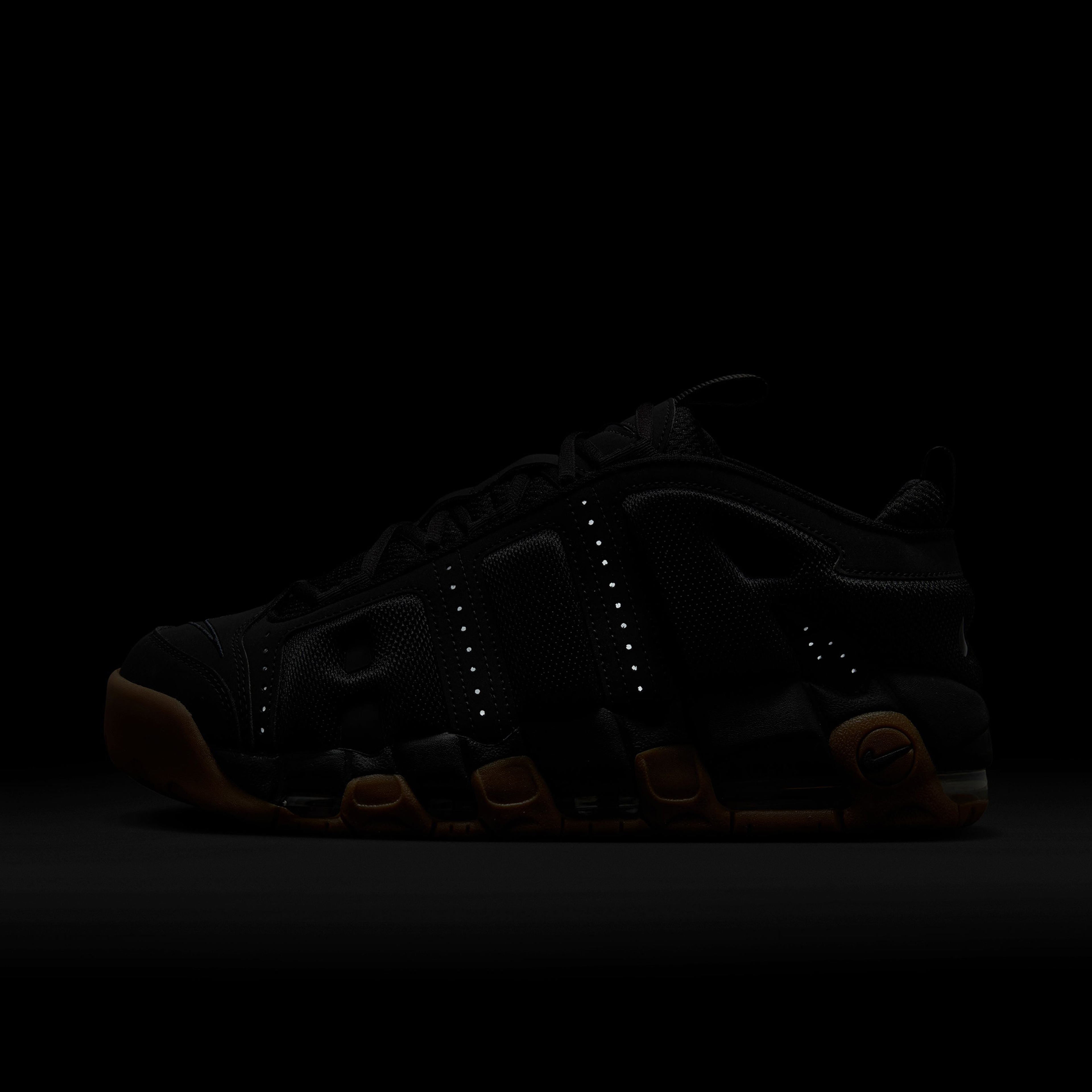 Nike Air More Uptempo Low Erkek Siyah Spor Ayakkabı