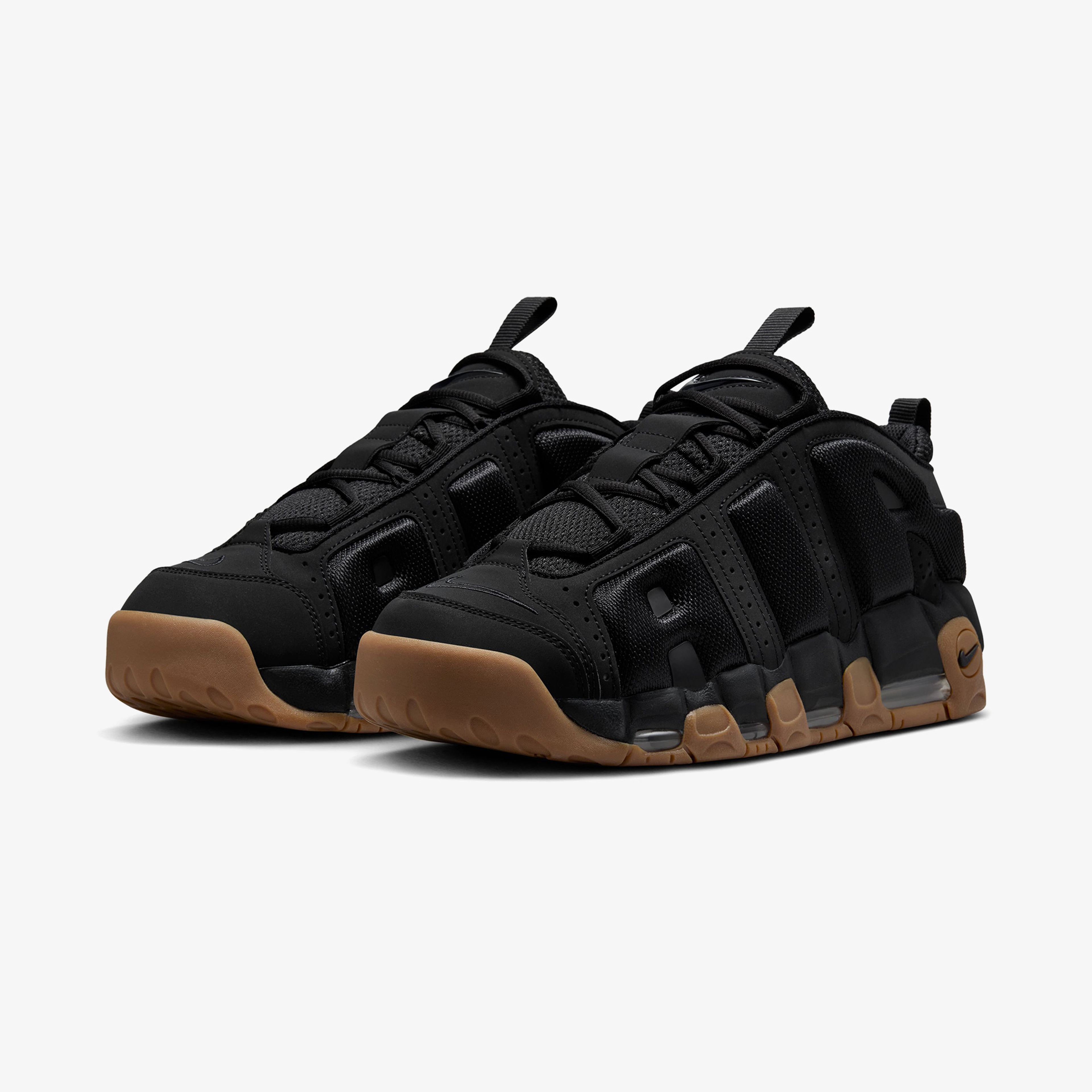 Nike Air More Uptempo Low Erkek Siyah Spor Ayakkabı