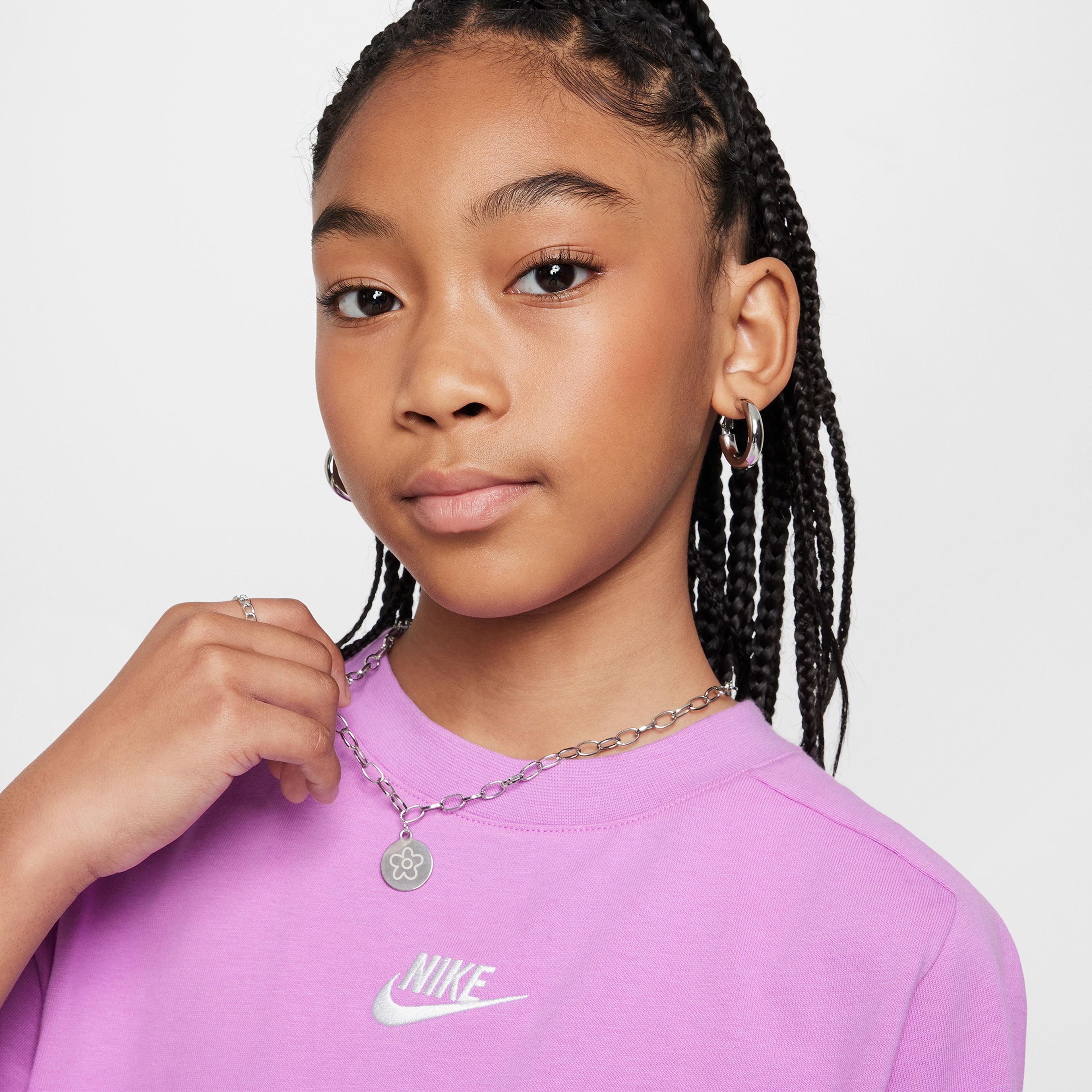 Nike Sportswear Çocuk Mor T-Shirt