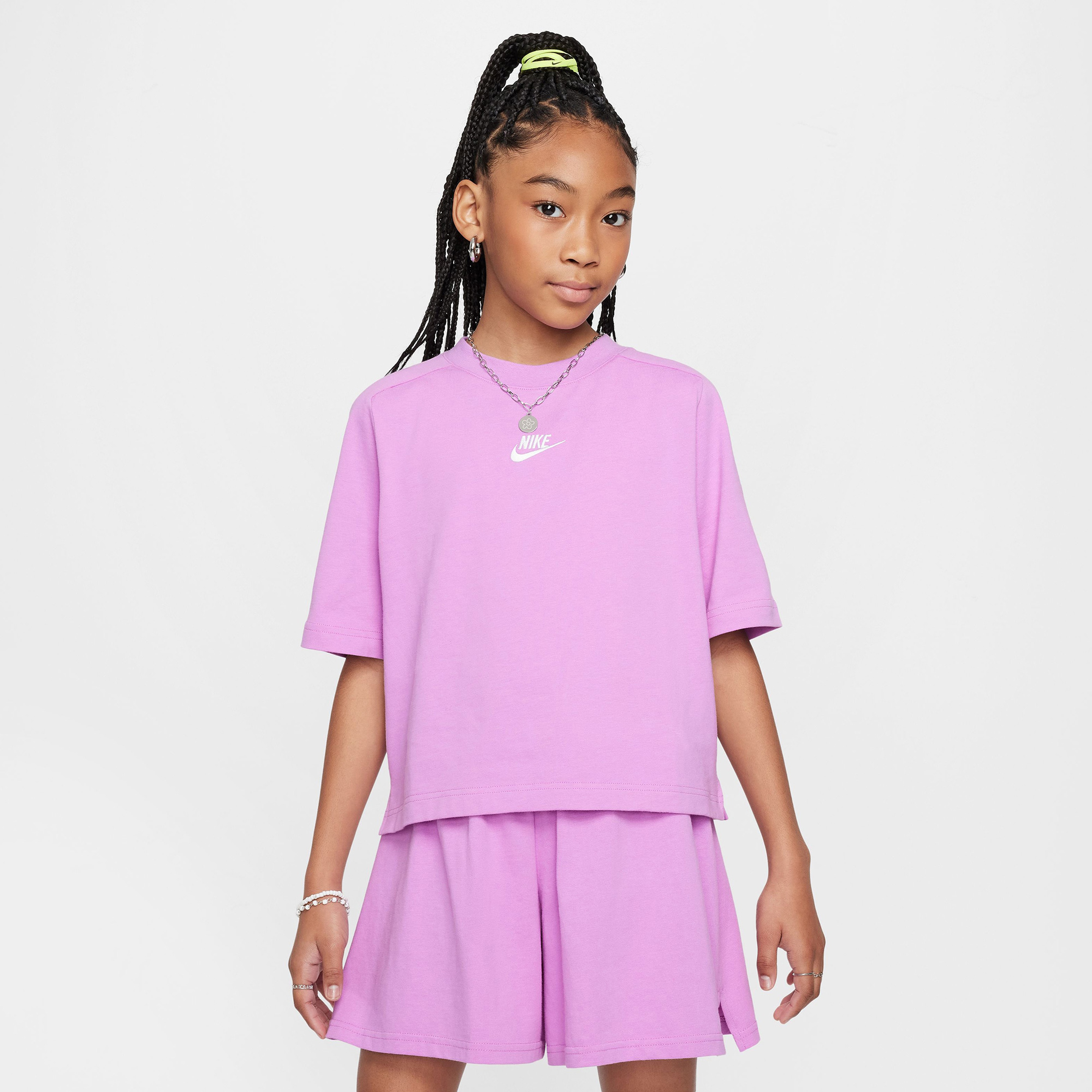 Nike Sportswear Çocuk Mor T-Shirt