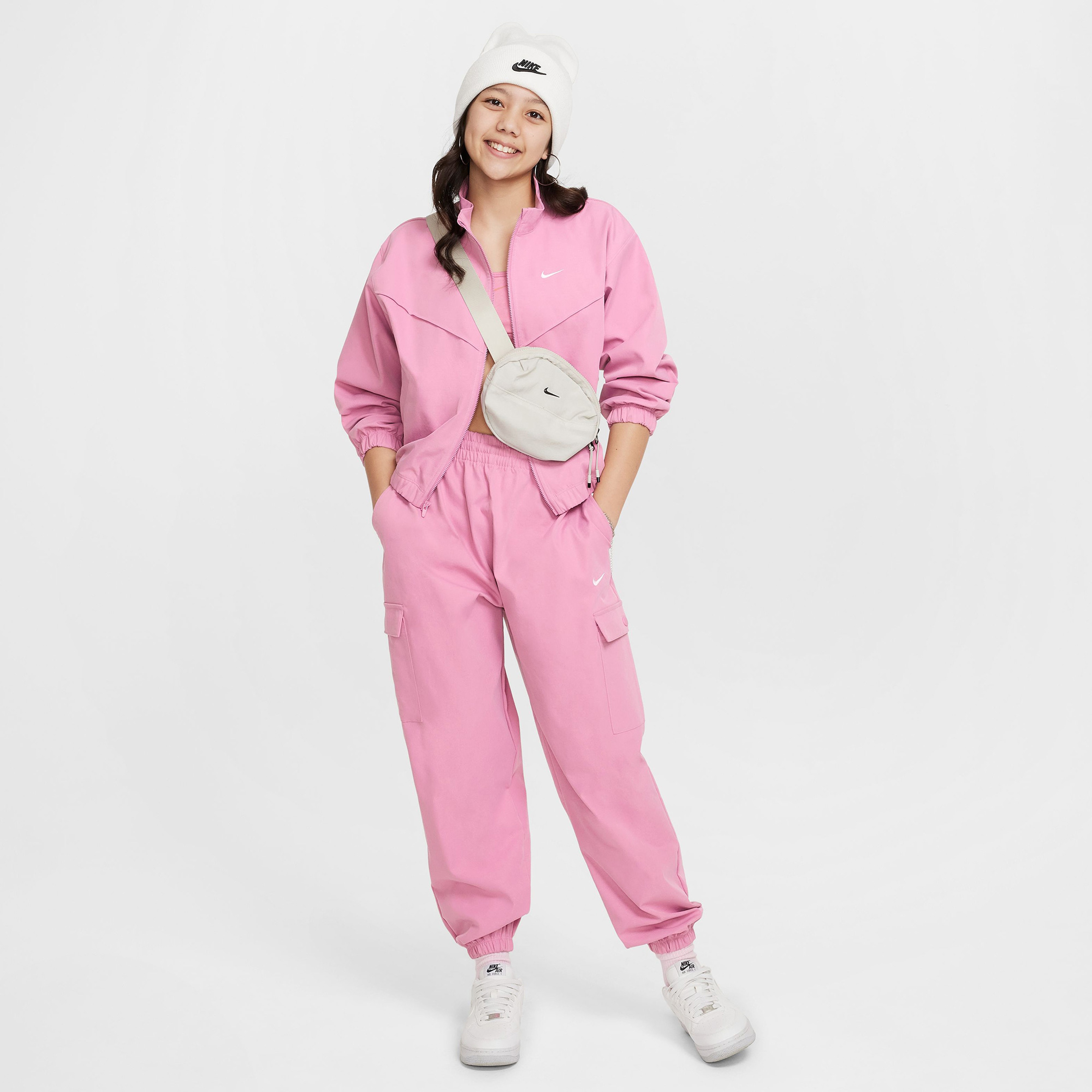 Nike Sportswear Cargo Çocuk Pembe Eşofman Altı