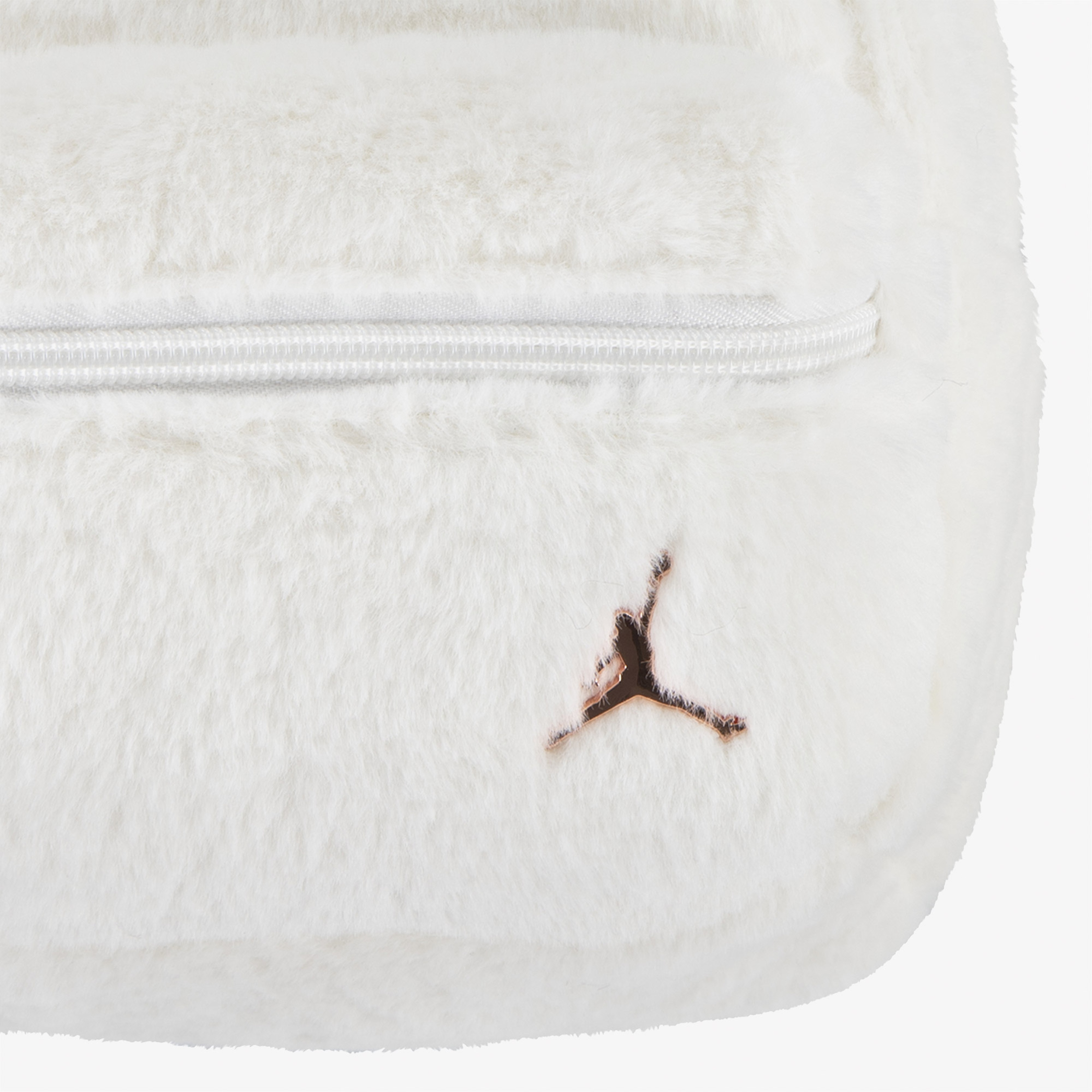 Jordan Jag Faux Fur Mini Unisex Krem Sırt Çantası