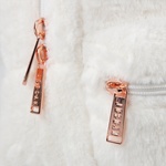 Jordan Jag Faux Fur Mini Unisex Krem Sırt Çantası