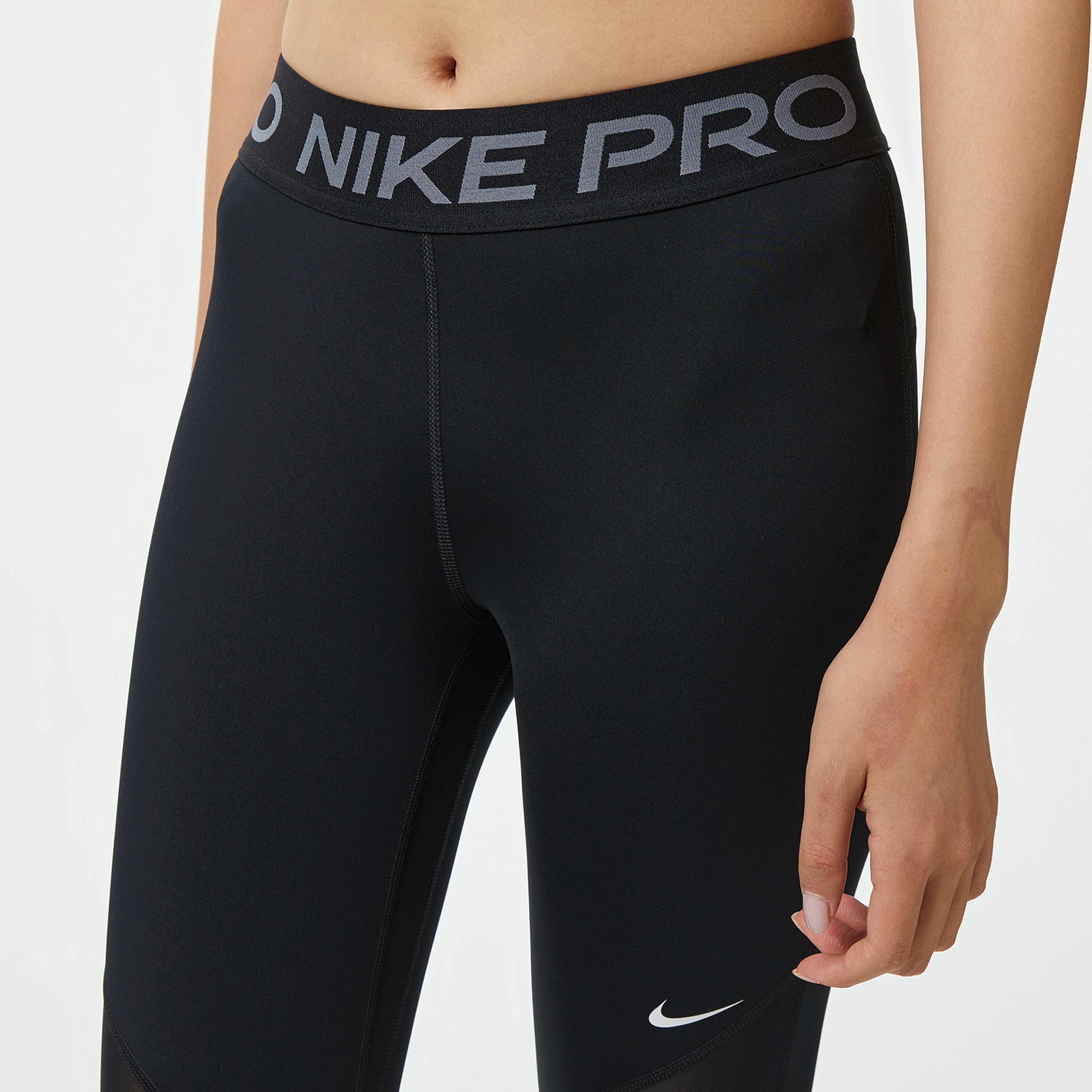 Nike Pro Dri-Fit Mid-Rise Kadın Siyah Tayt