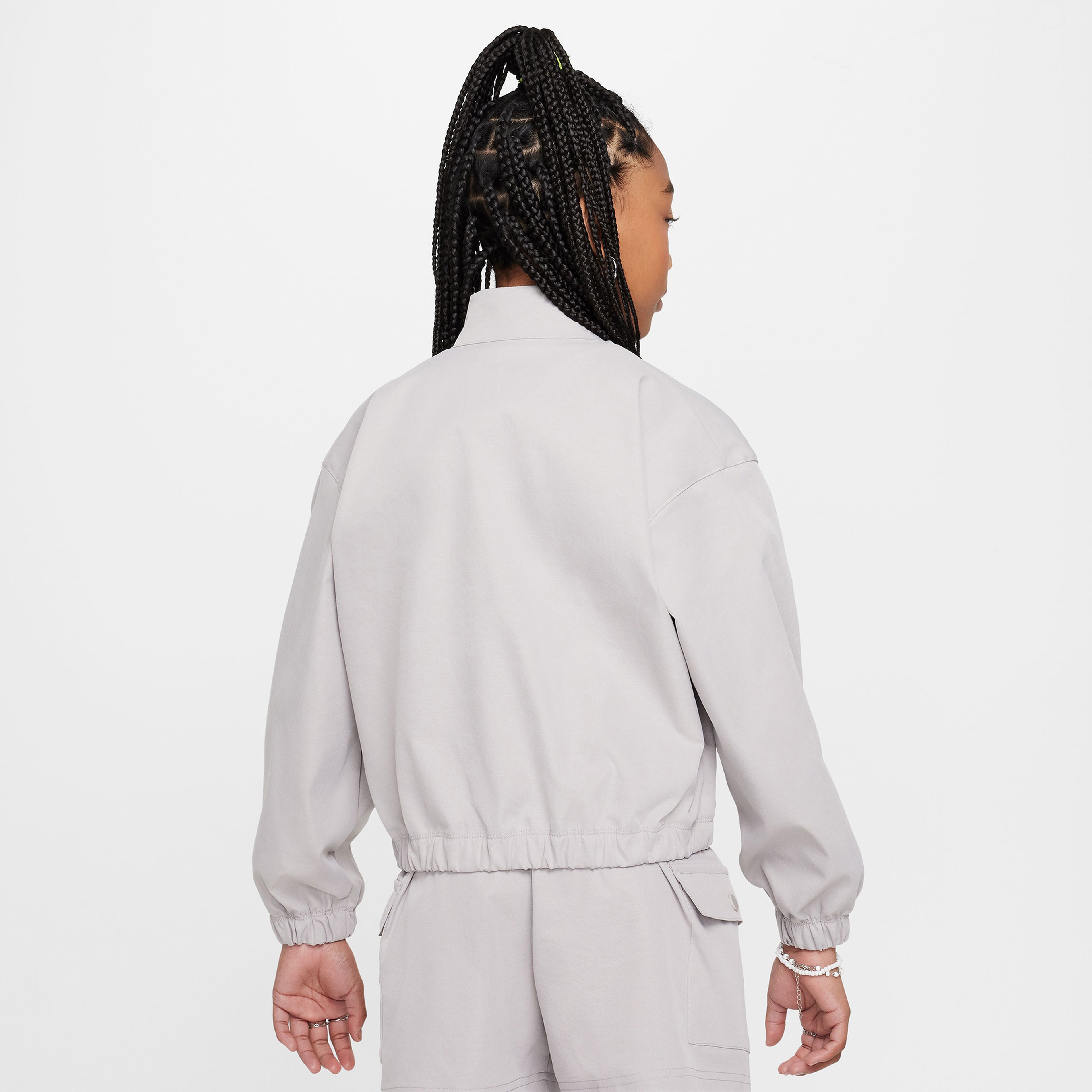 Nike Sportswear Oversized Çocuk Gri Ceket