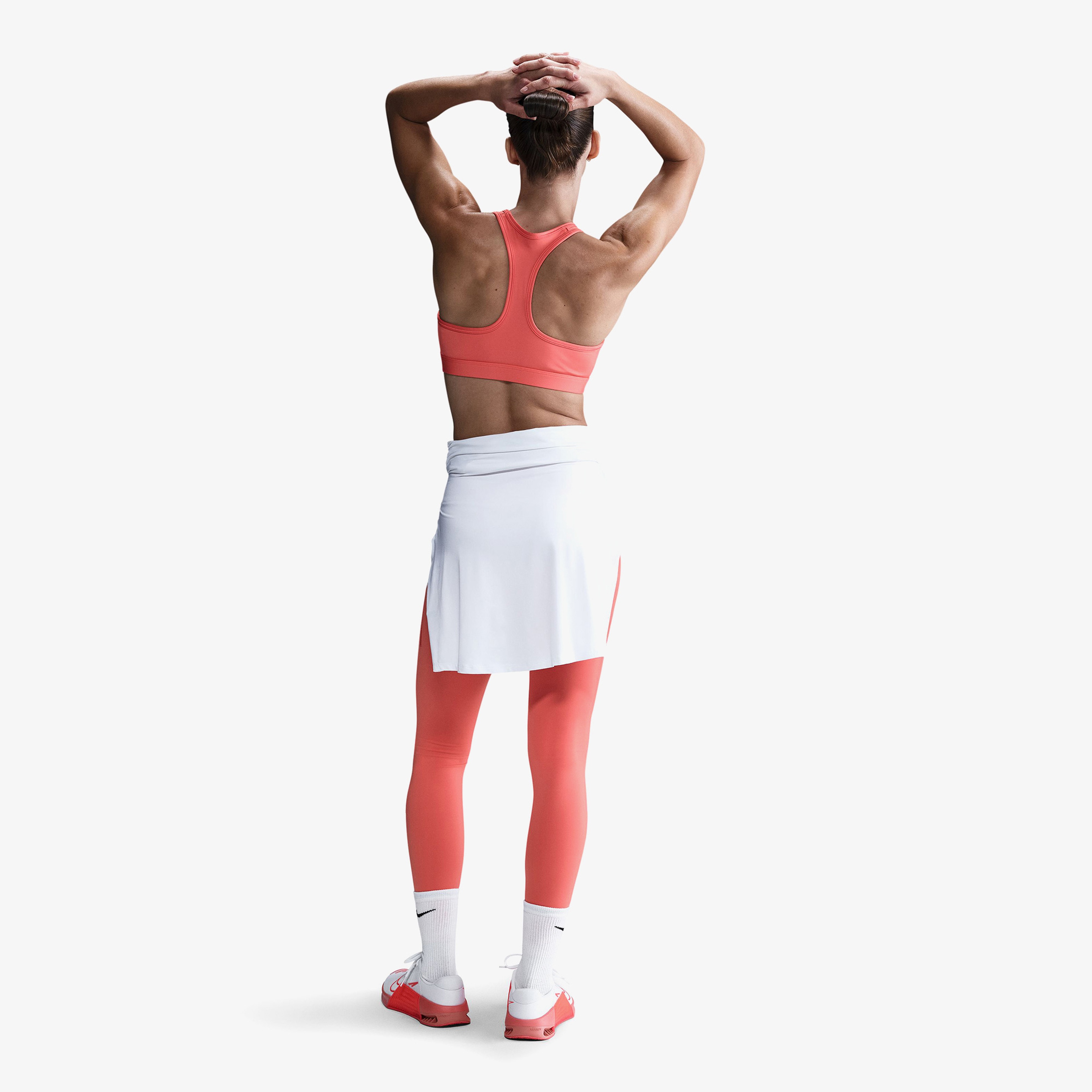 Nike Swoosh Medium Support Kadın Turuncu Bra