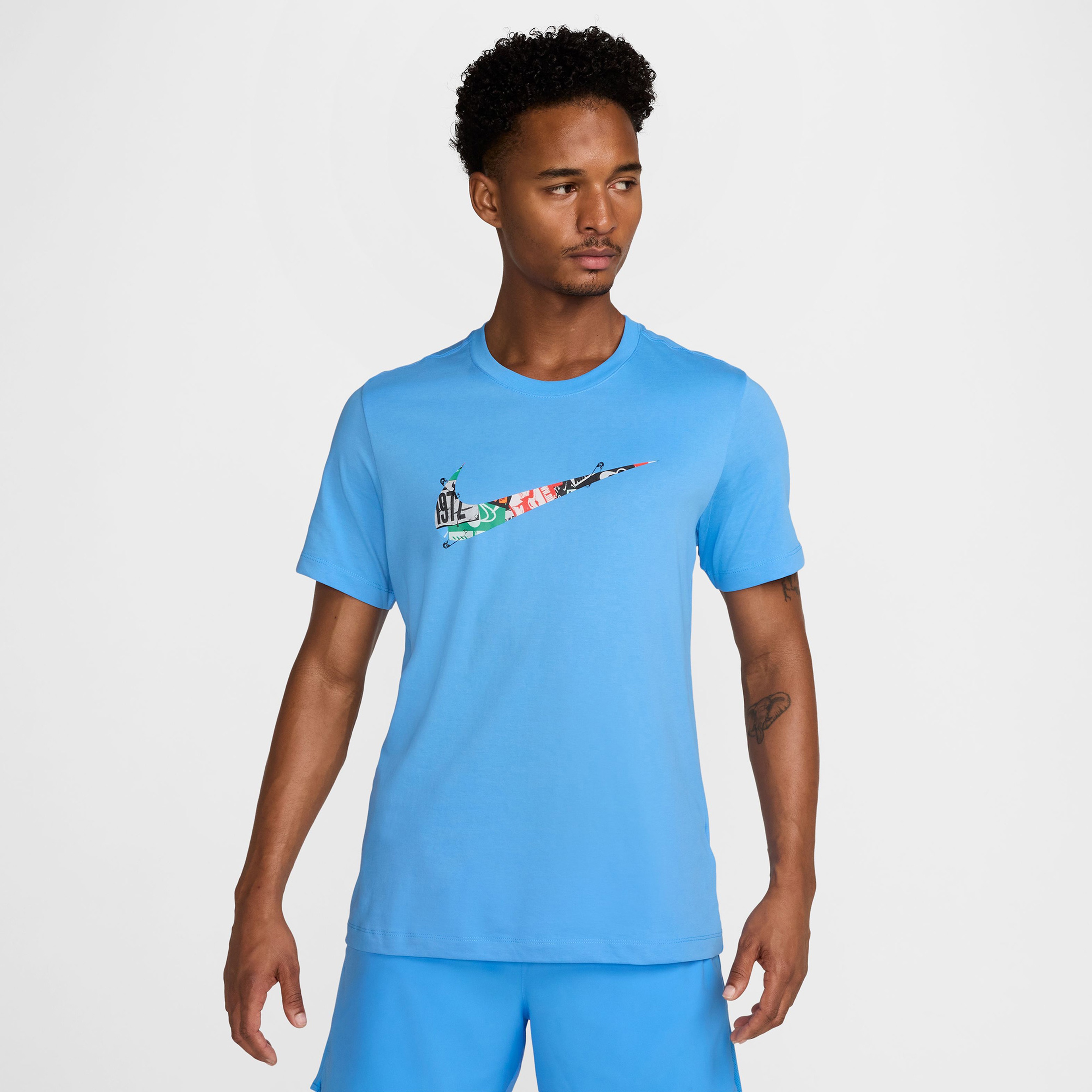 Nike Dri-Fit Energy Erkek Mavi T-Shirt