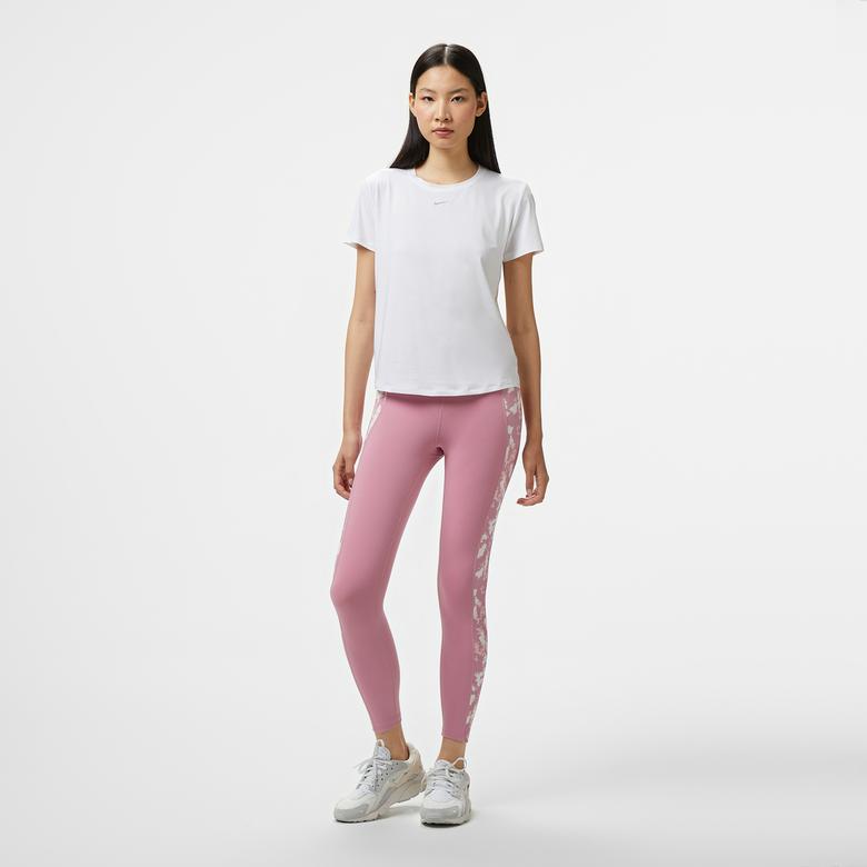 Nike One Dri-Fit Heritage  Kadın Pembe Tayt
