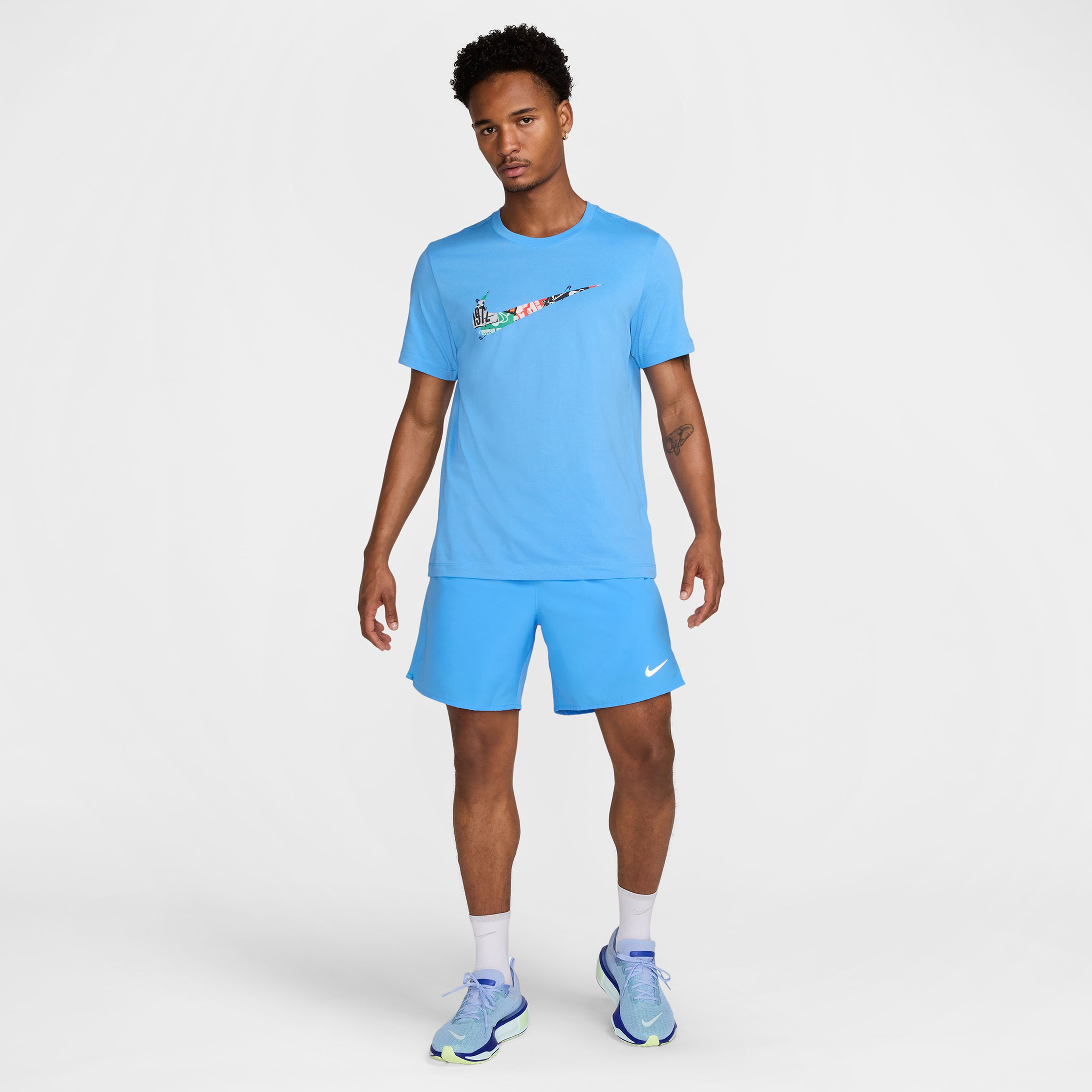 Nike Dri-Fit Energy Erkek Mavi T-Shirt