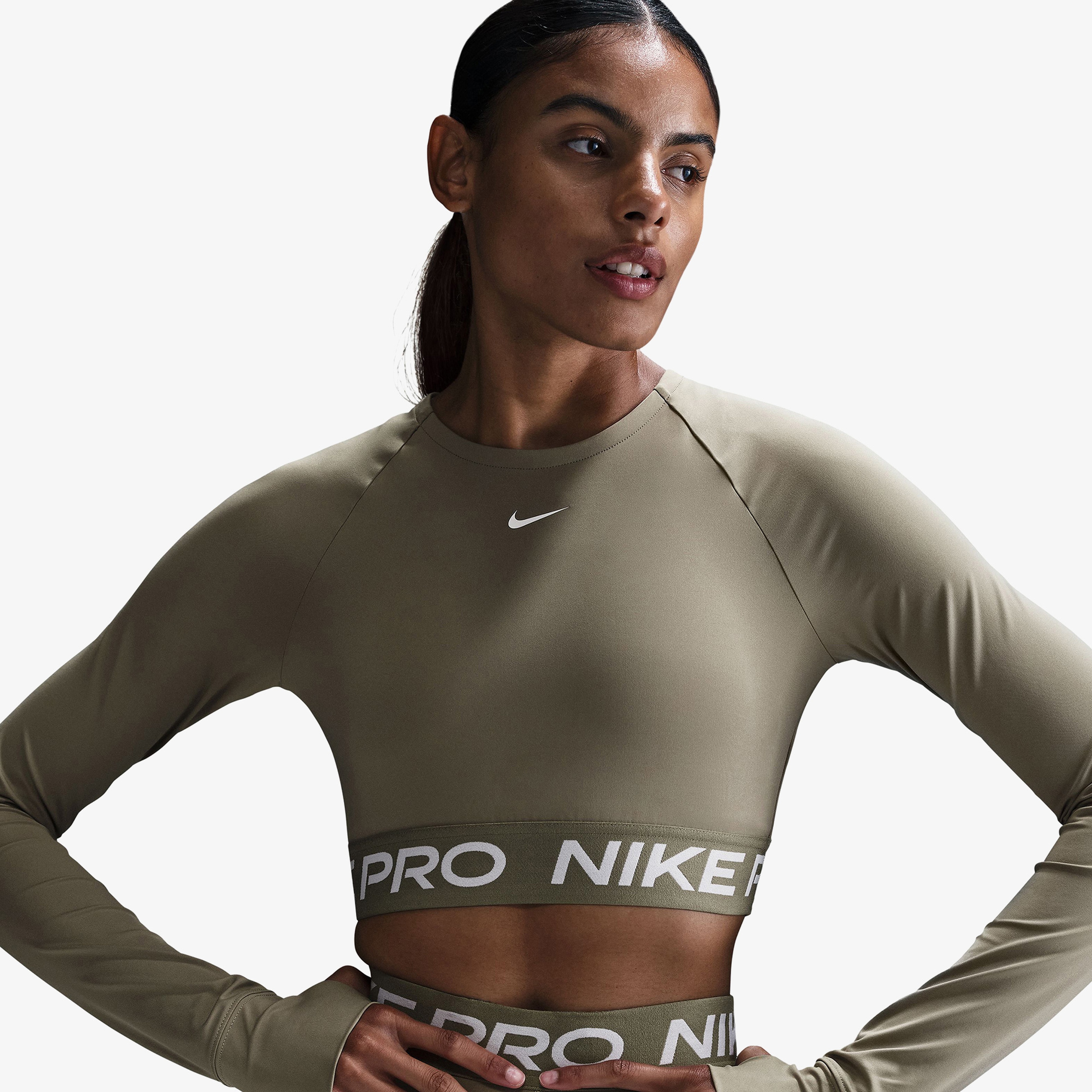 Nike Pro Dri-Fit 365 Kadın Yeşil T-Shirt