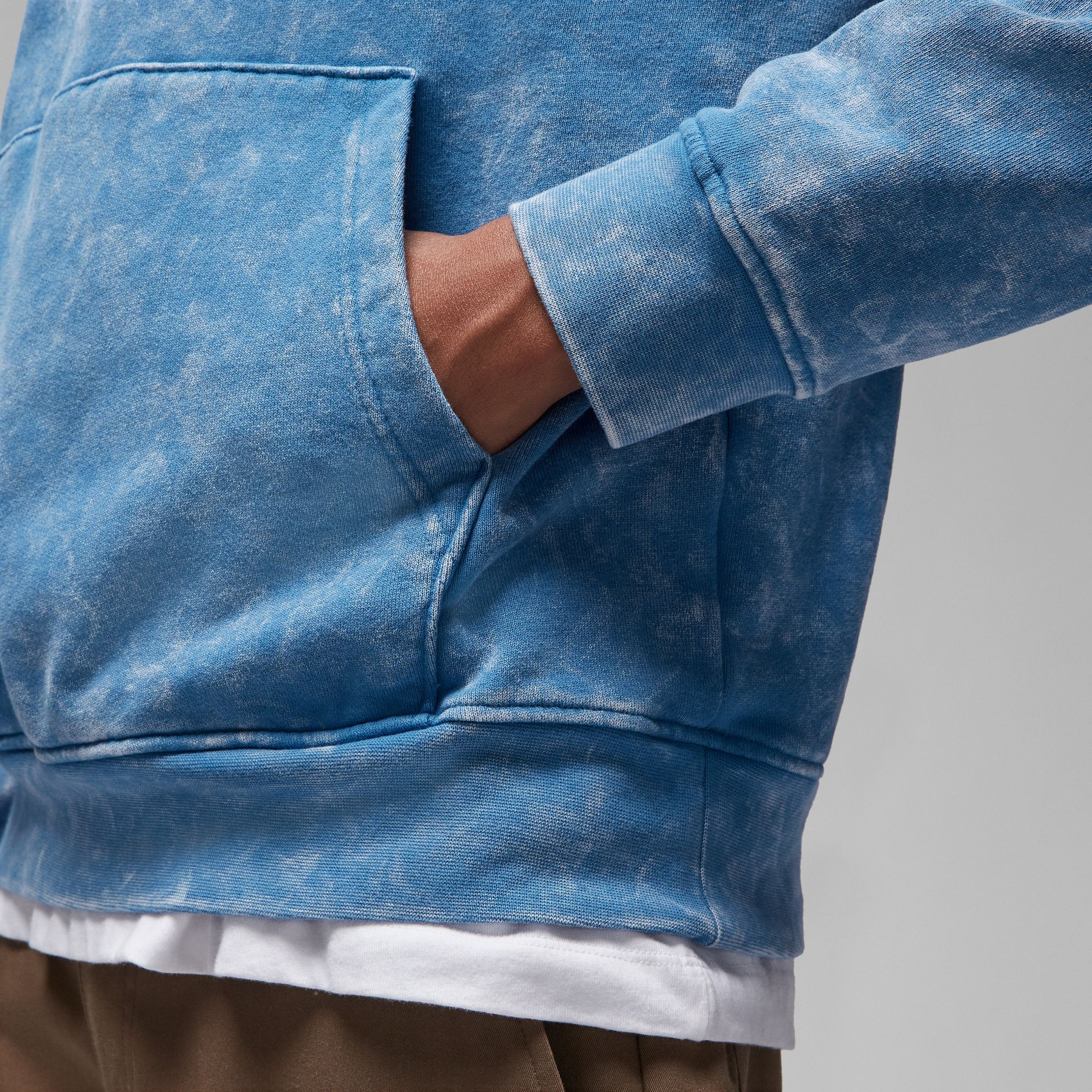 Jordan Flight Essential Fleece Erkek Mavi Sweatshirt