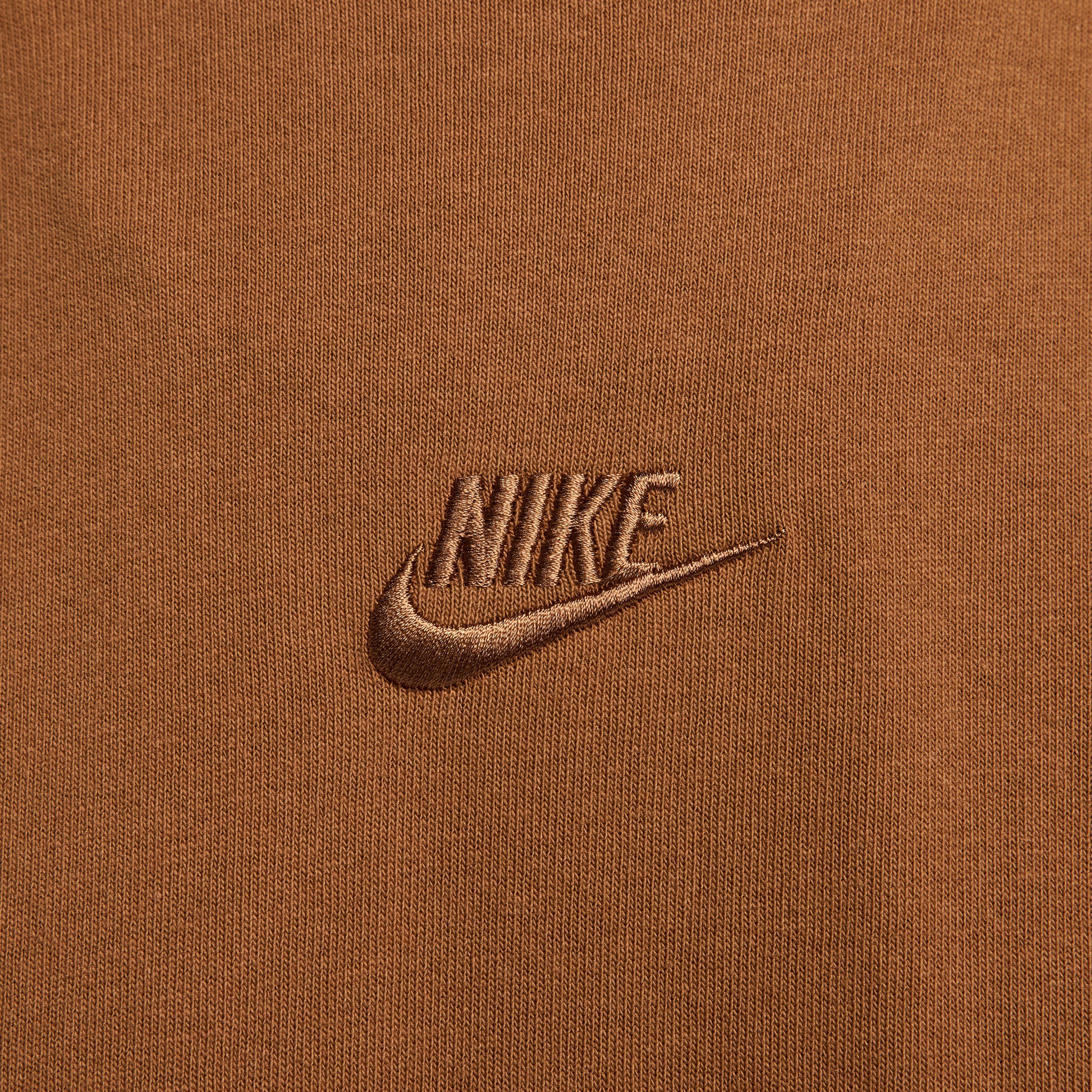 Nike Sportswear Premium Essentials Erkek Kahverengi T-Shirt