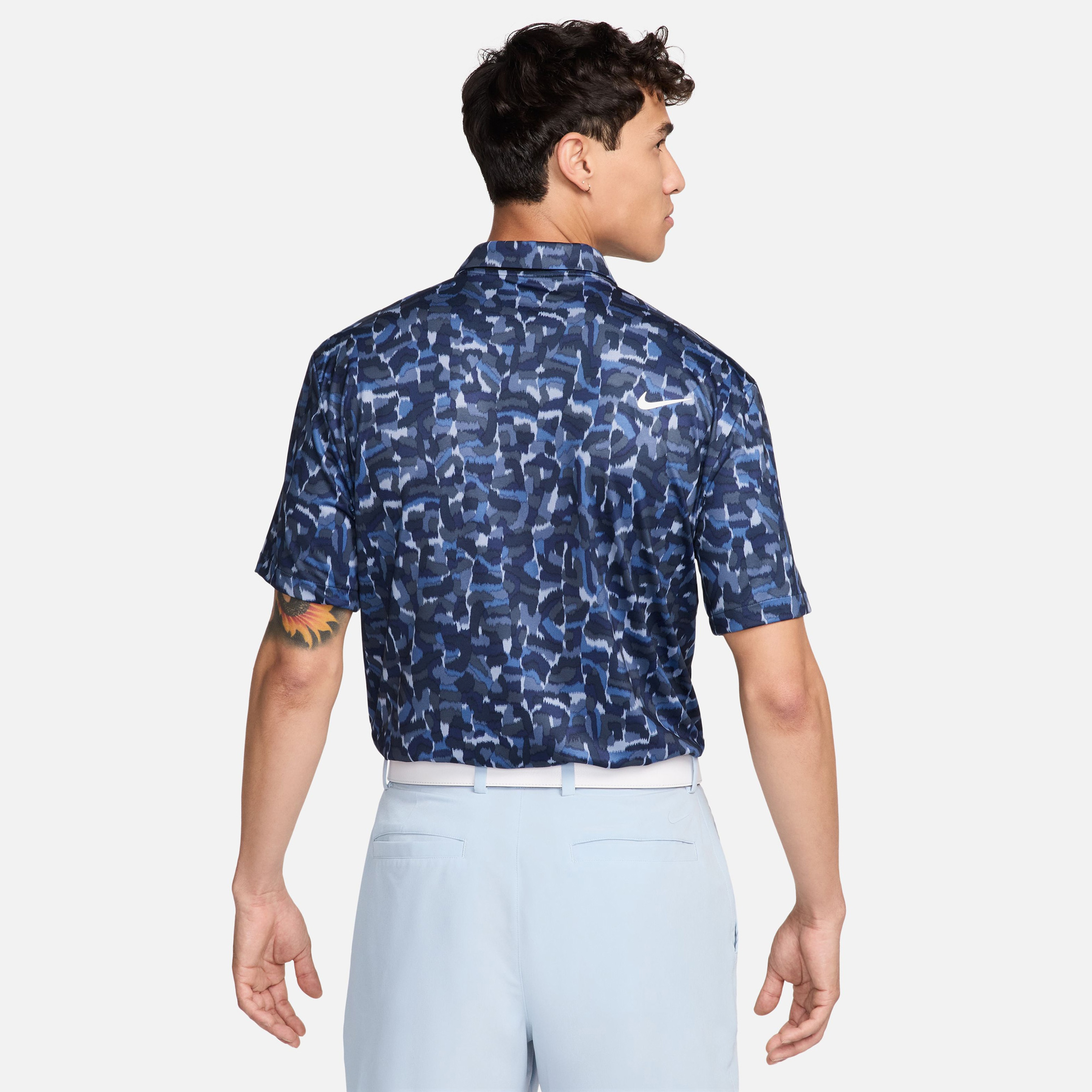 Nike Dri-Fit Tour Erkek Mavi Polo