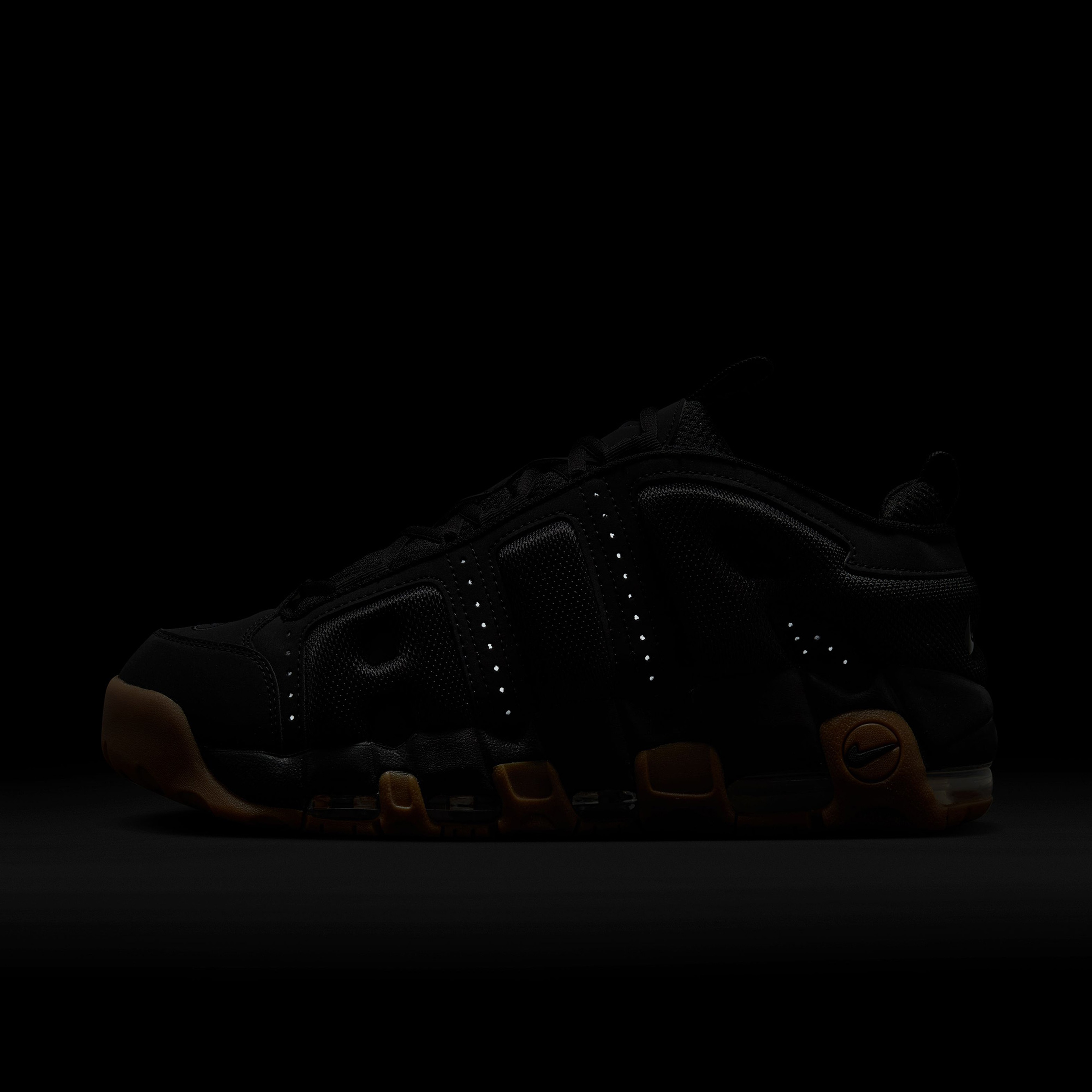 Nike Air More Uptempo Low Erkek Siyah Spor Ayakkabı