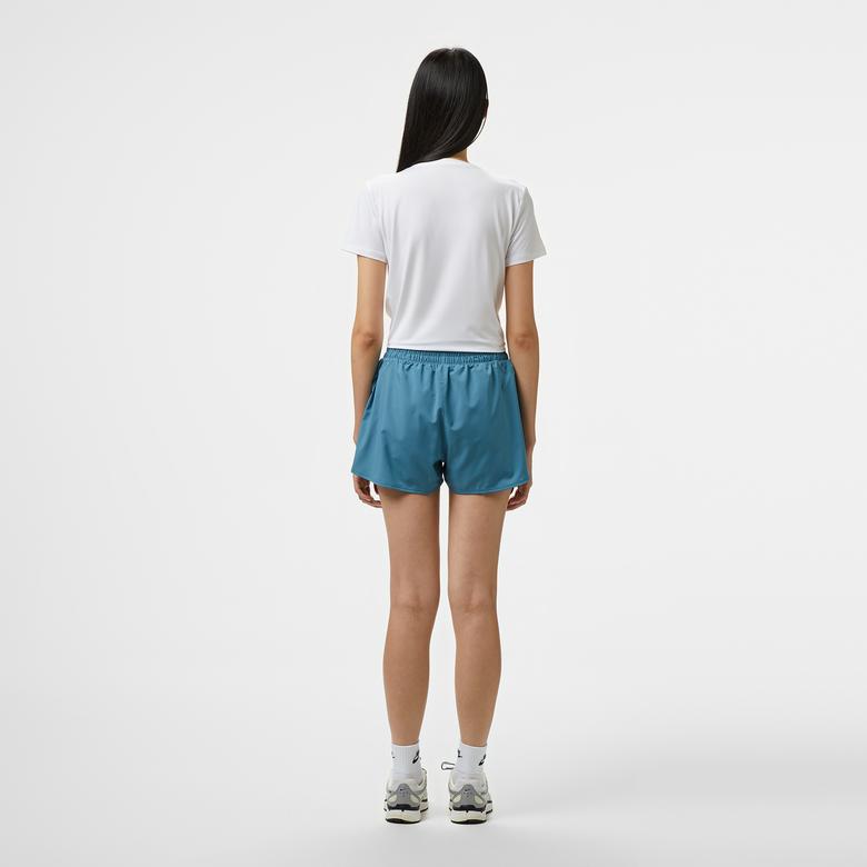 Nike One Dri-Fit 2 in 1 Kadın Mavi Şort