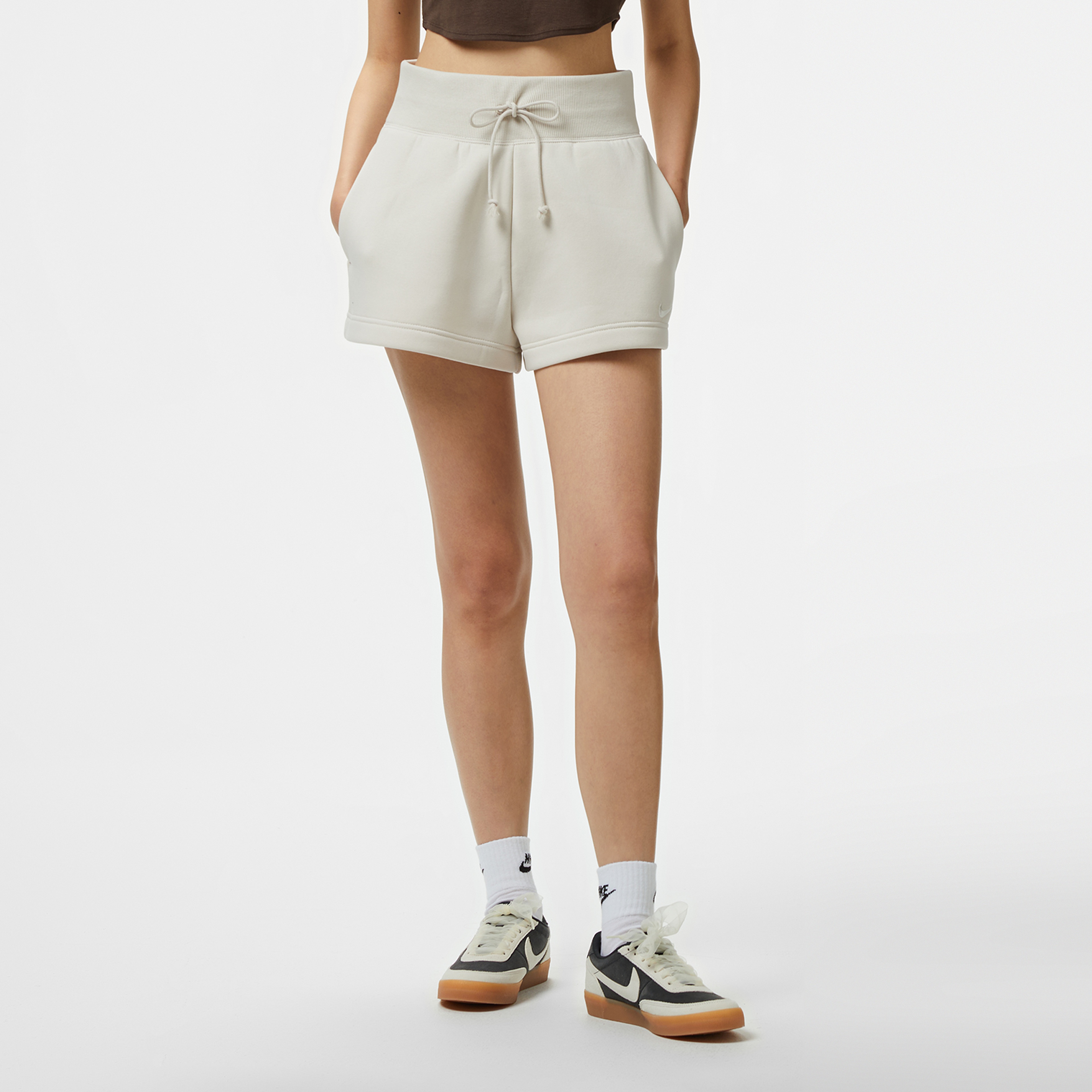 Nike Sportswear Phoenix Fleece Kadın Bej Şort