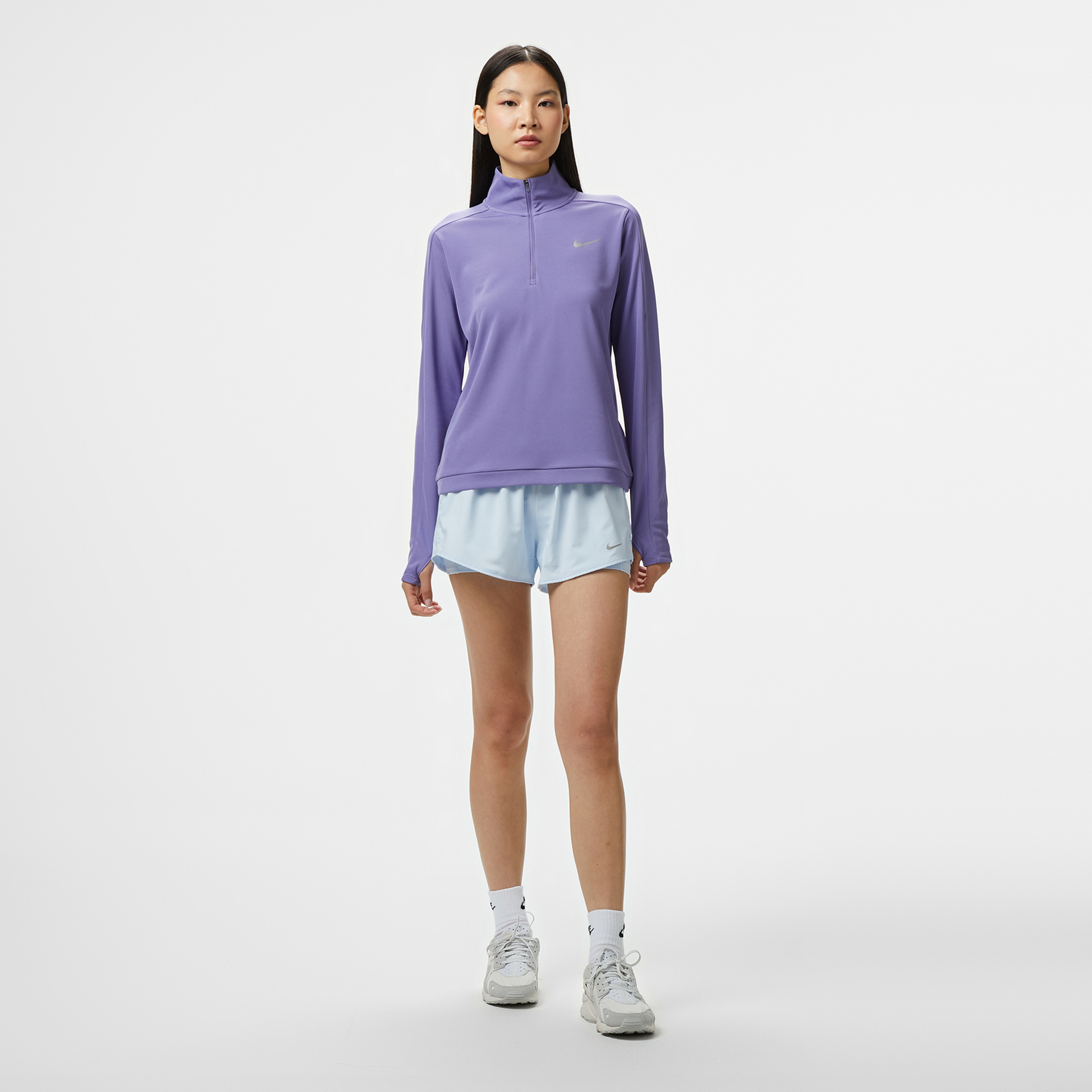 Nike One Dri-Fit 8 cm Kadın Mavi Şort