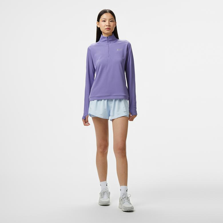 Nike One Dri-Fit 8 cm Kadın Mavi Şort