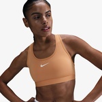 Nike Swoosh Medium Support Kadın Turuncu Antrenman Bra