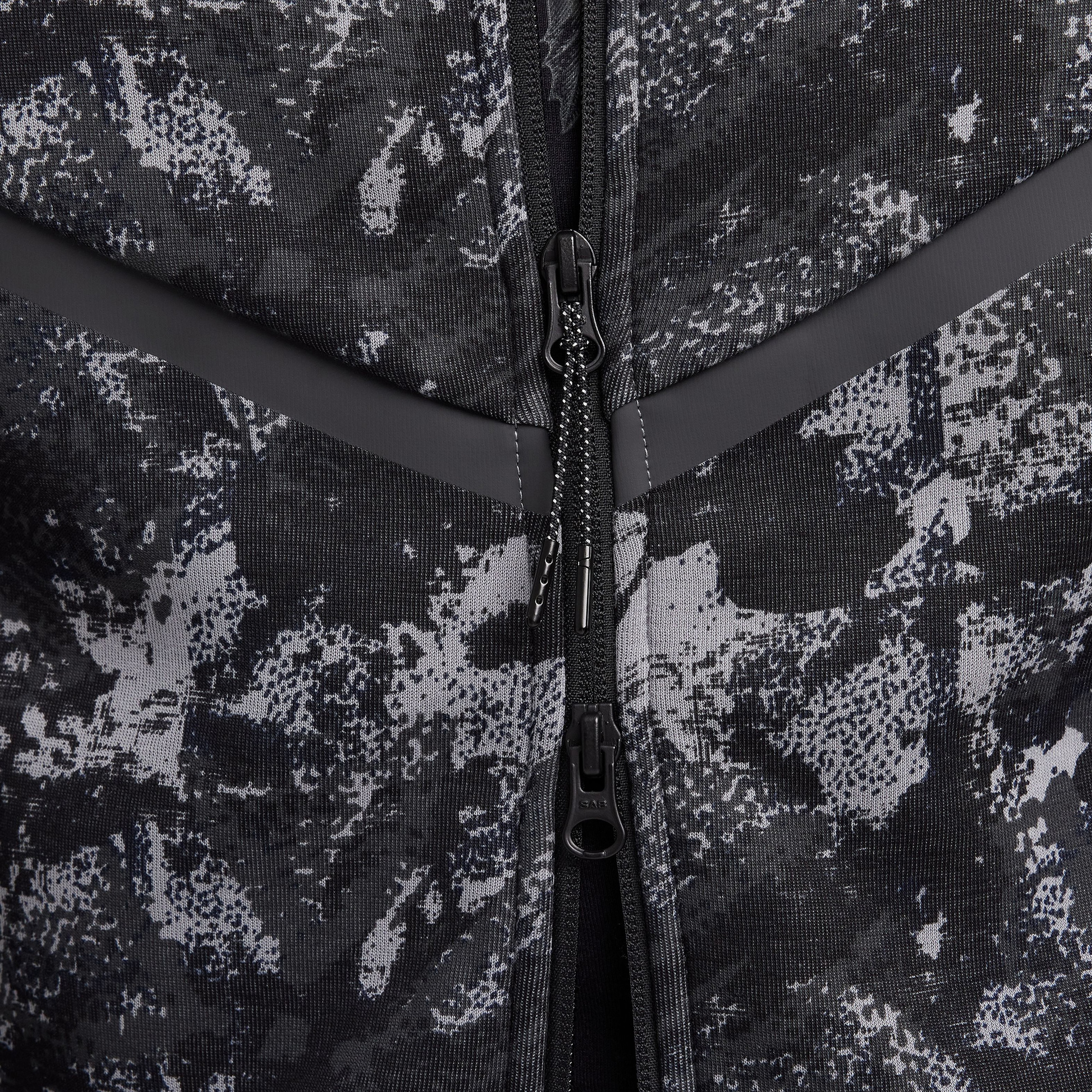 Nike Tech Windrunner Erkek Gri Kapüşonlu Sweatshirt