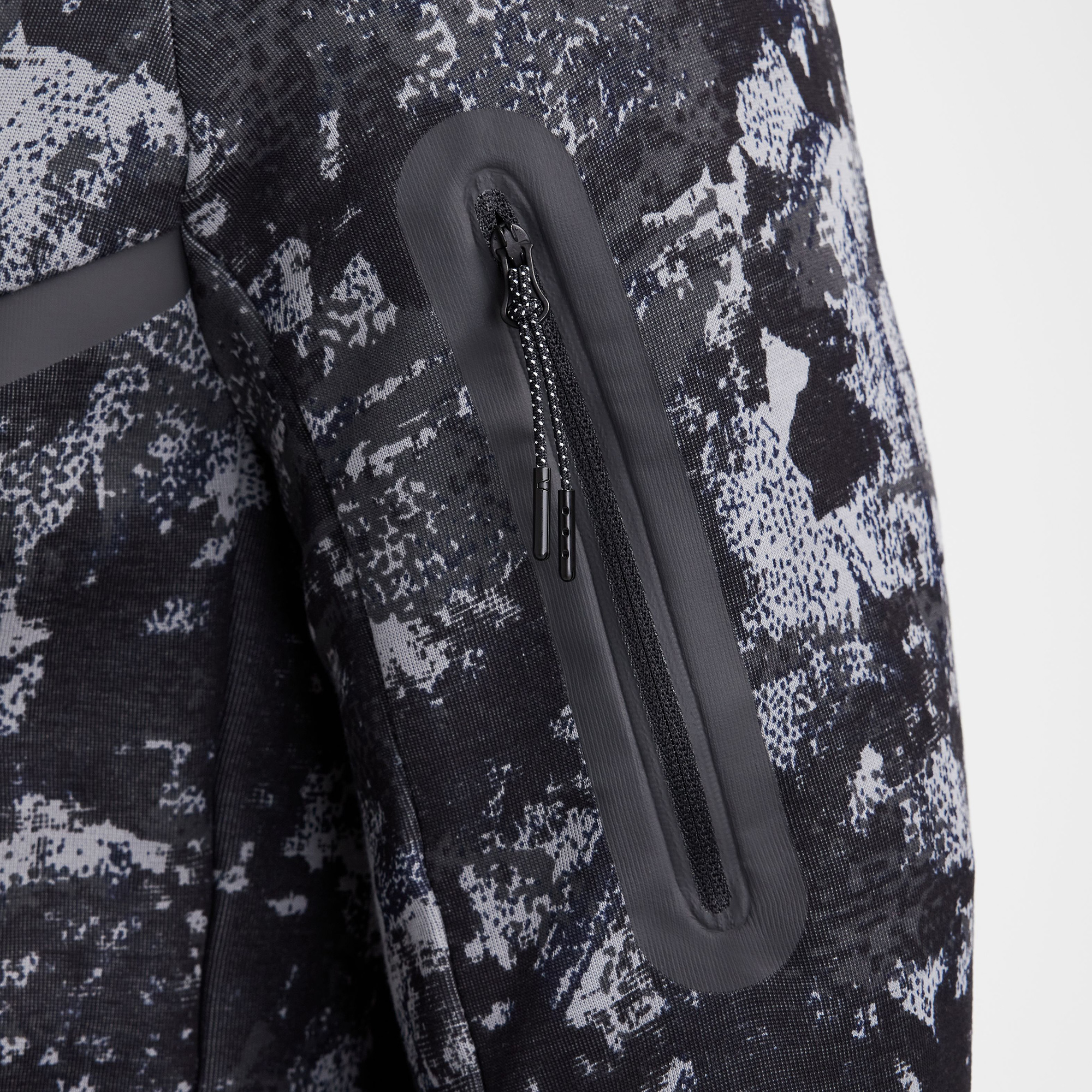 Nike Tech Windrunner Erkek Gri Kapüşonlu Sweatshirt