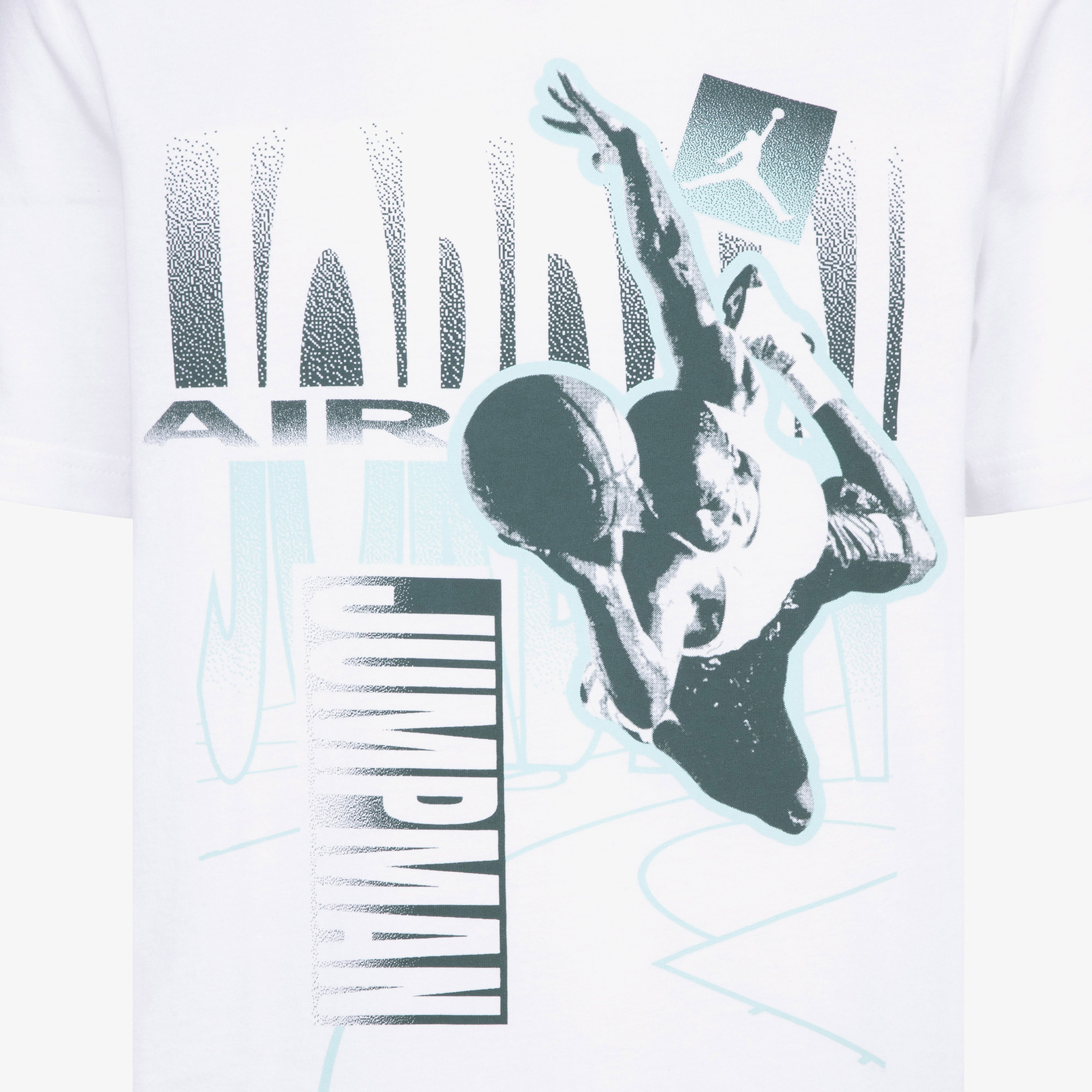 Jordan Jdb Air Jordan Court Fade Çocuk Beyaz Kısa Kol T-Shirt