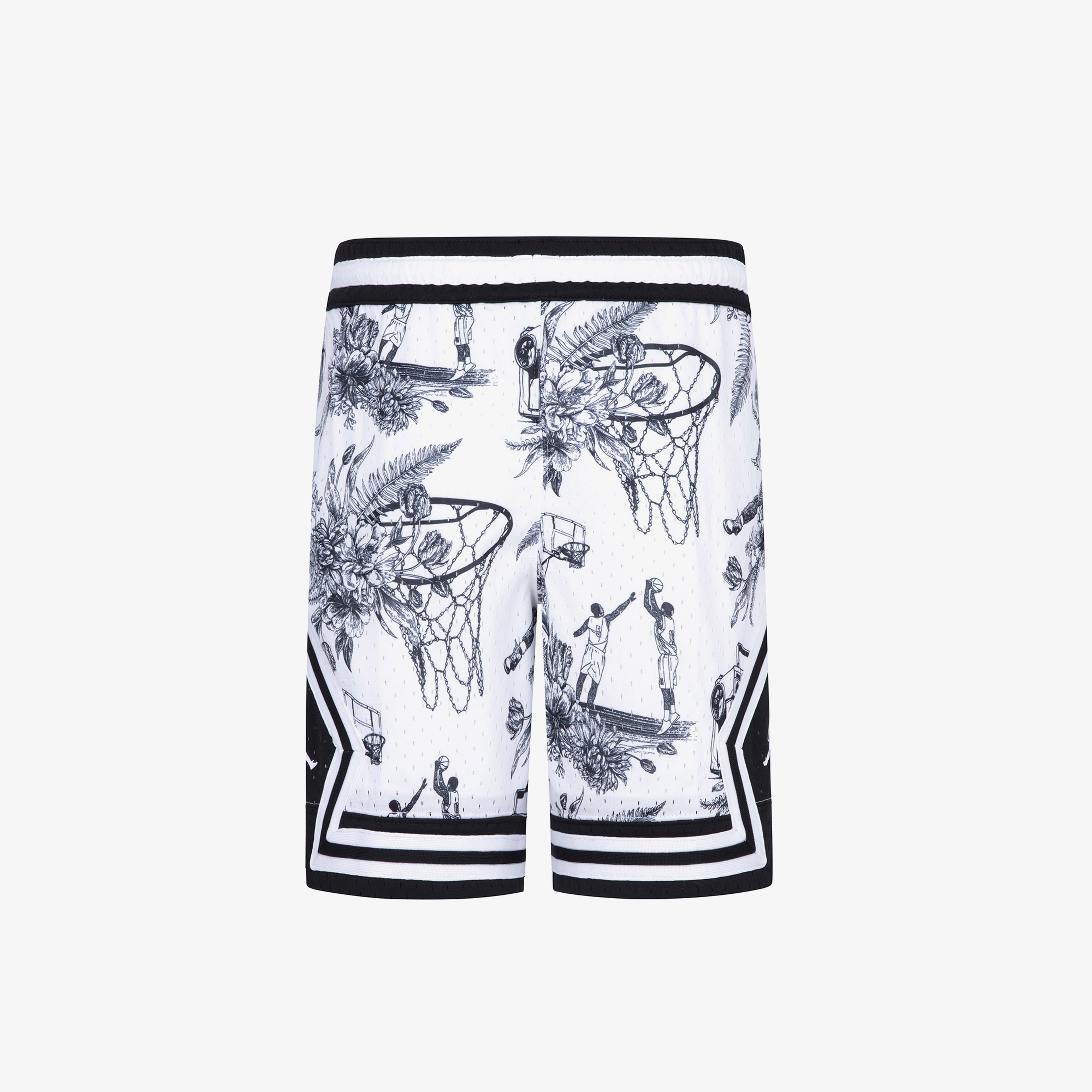 Jordan Jdb MJ Aop Sport Diamond Short Çocuk Beyaz/Siyah Dri-Fit Şort