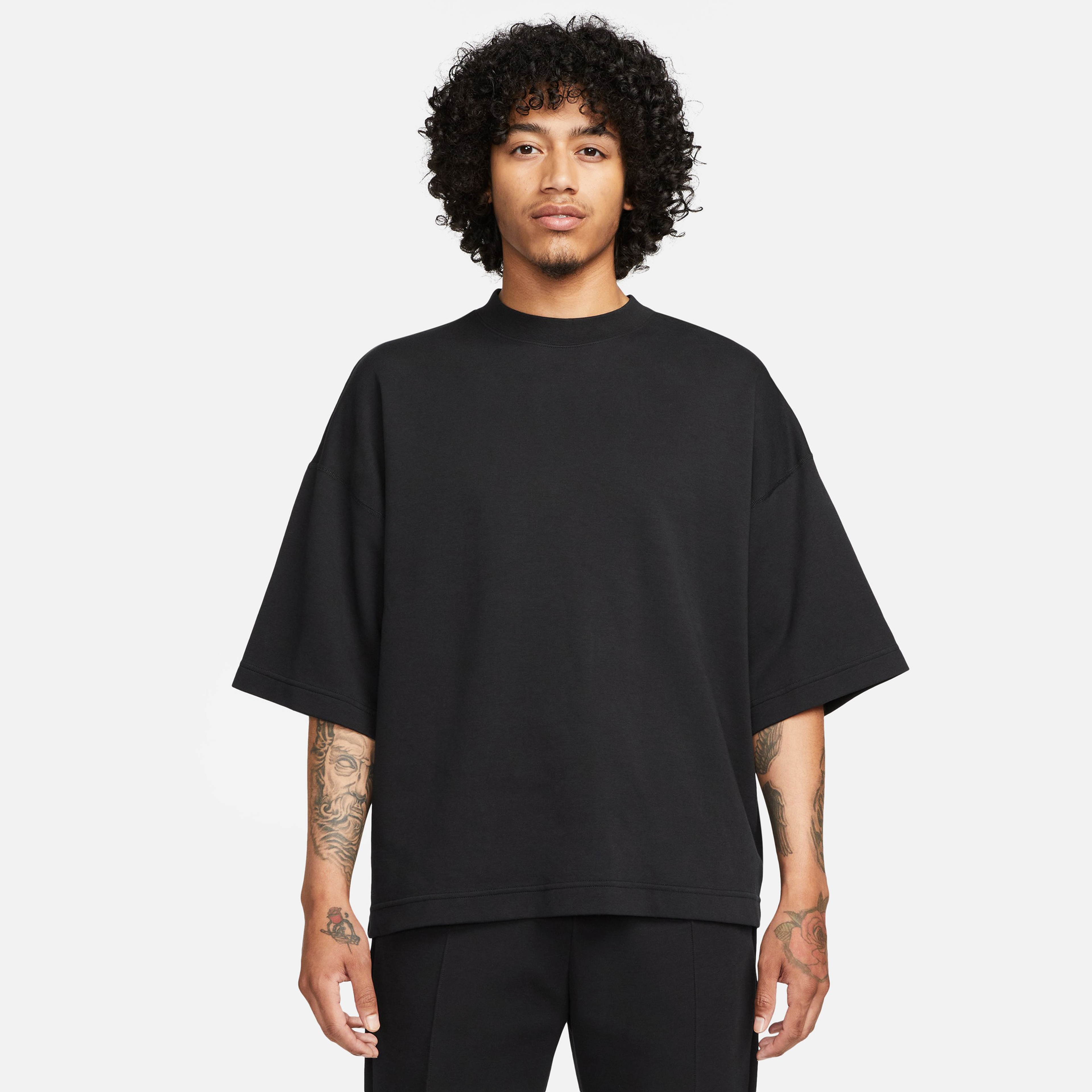 Nike Tech Fleece Erkek Siyah T-Shirt