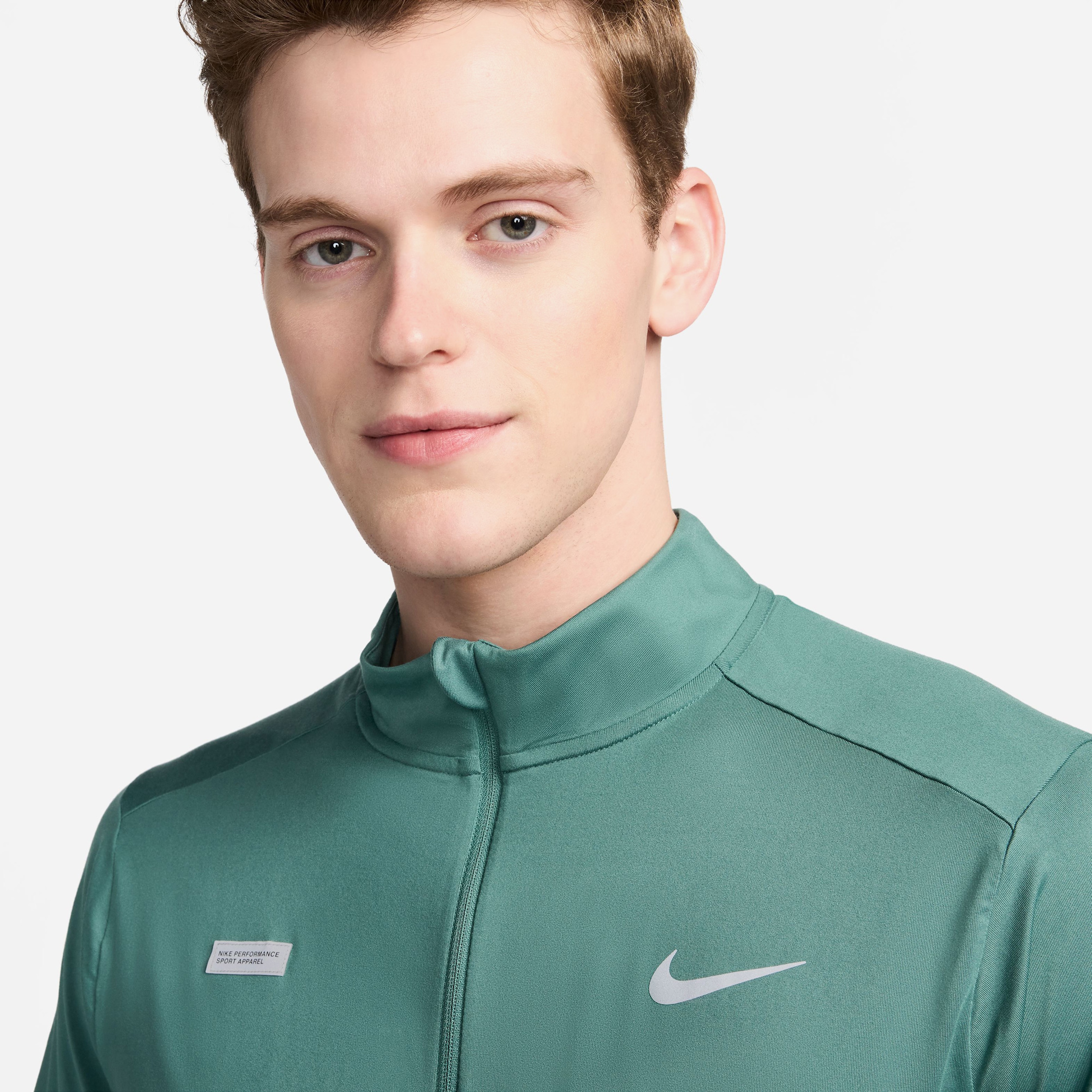 Nike Dri-Fit Element Flash Erkek Yeşil Uzun Kollu T-Shirt
