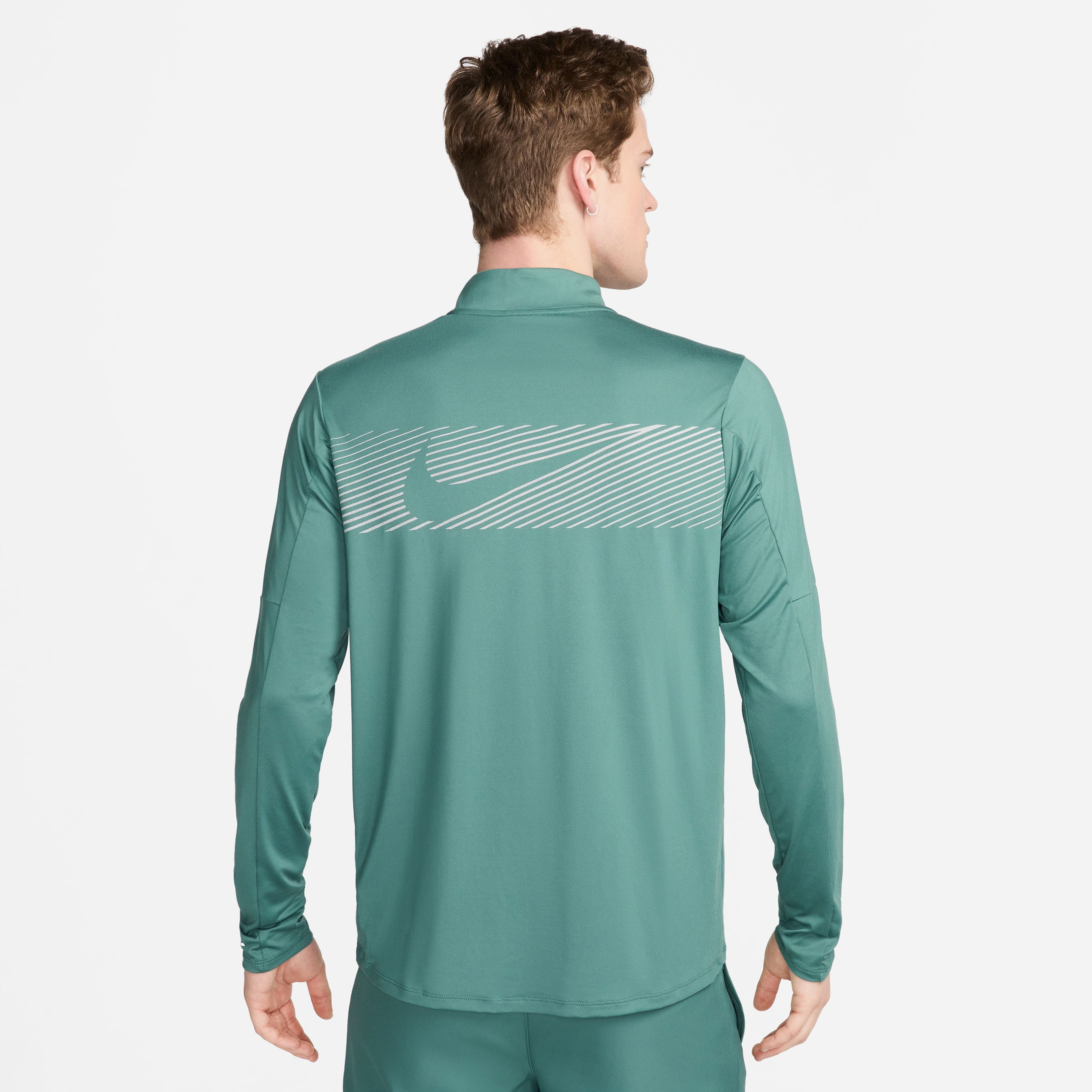 Nike Dri-Fit Element Flash Erkek Yeşil Uzun Kollu T-Shirt
