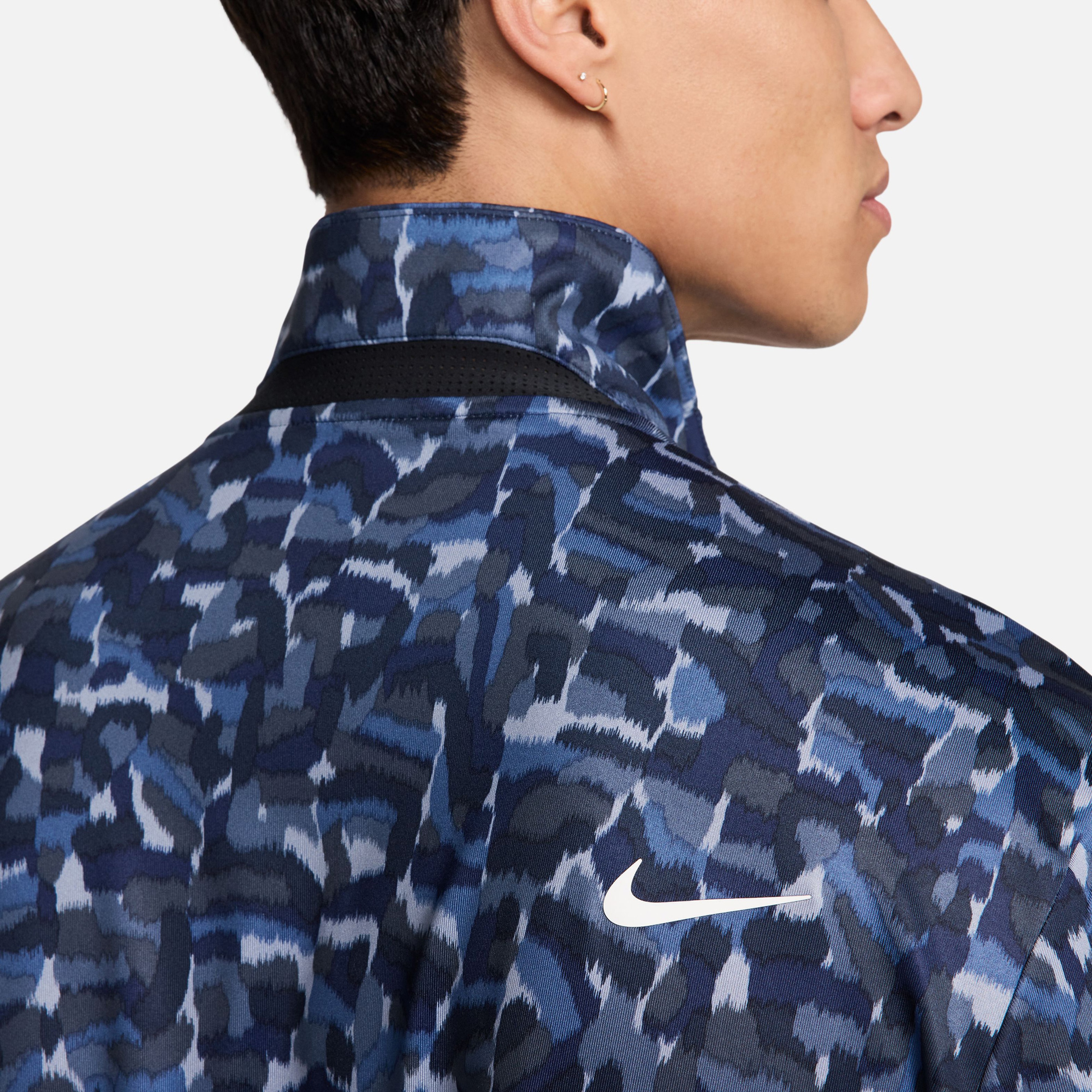 Nike Dri-Fit Tour Erkek Mavi Polo