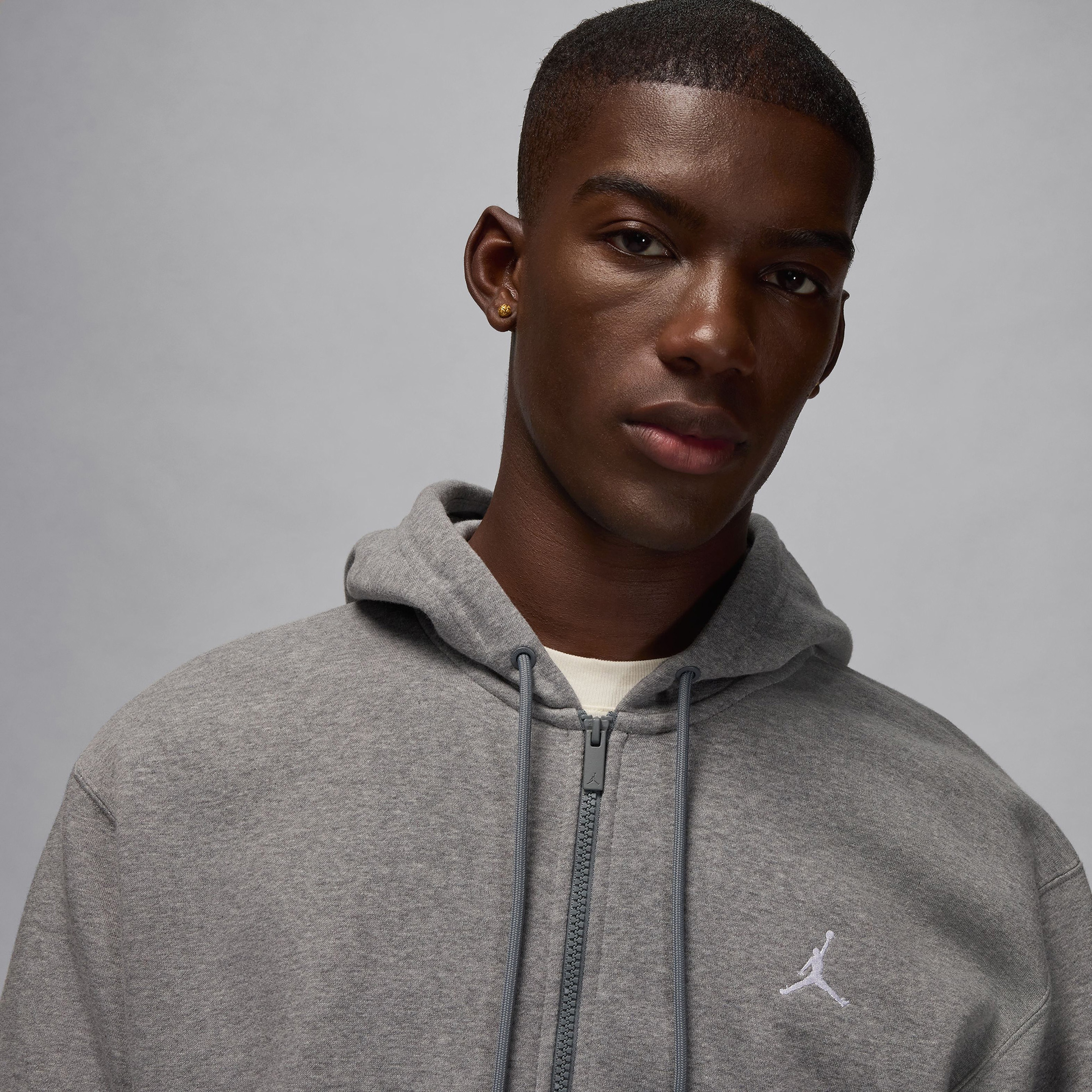Jordan Brooklyn Fleece Erkek Gri Sweatshirt
