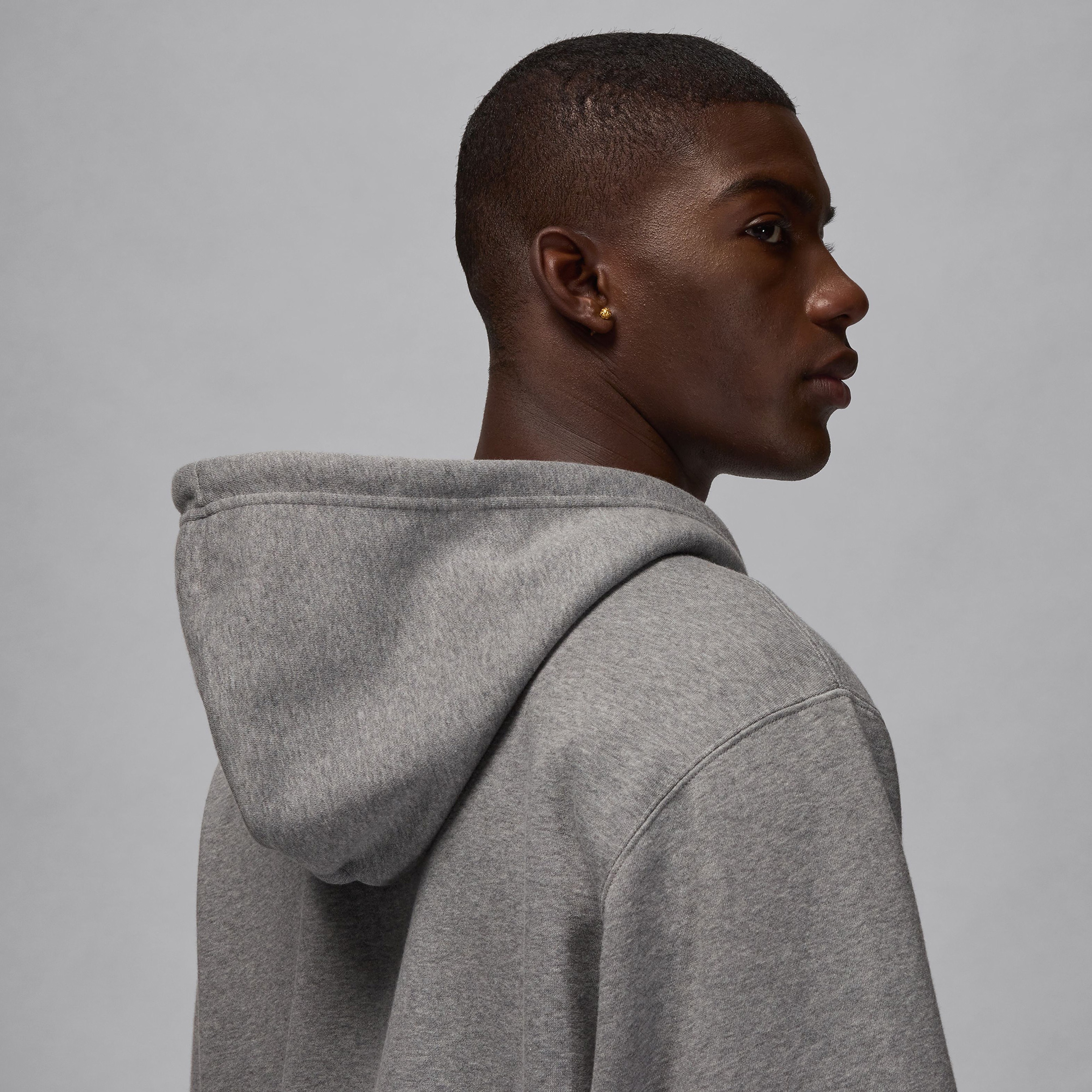 Jordan Brooklyn Fleece Erkek Gri Sweatshirt