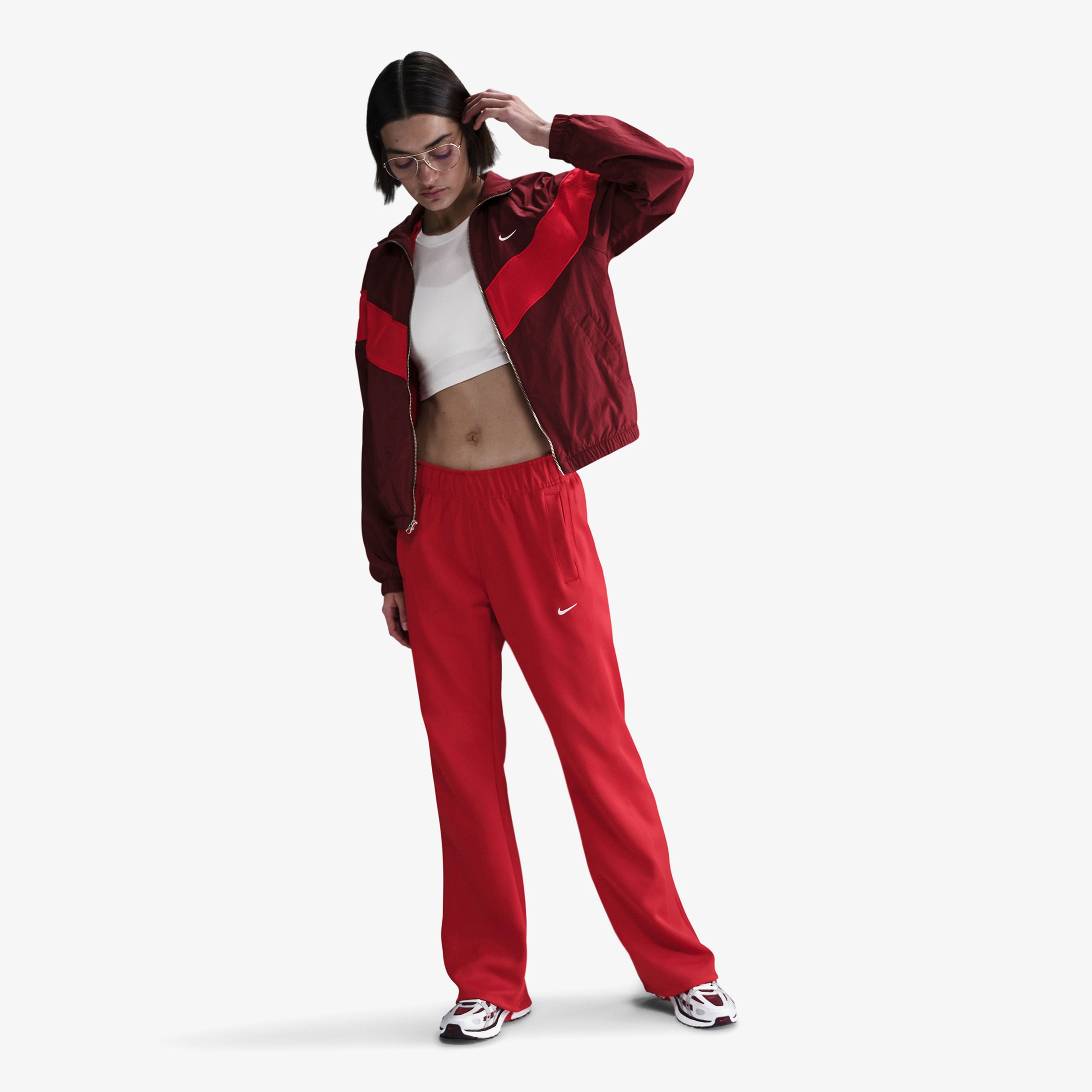 Nike Sportswear Windrunner Kadın Kırmızı Eşofman Altı