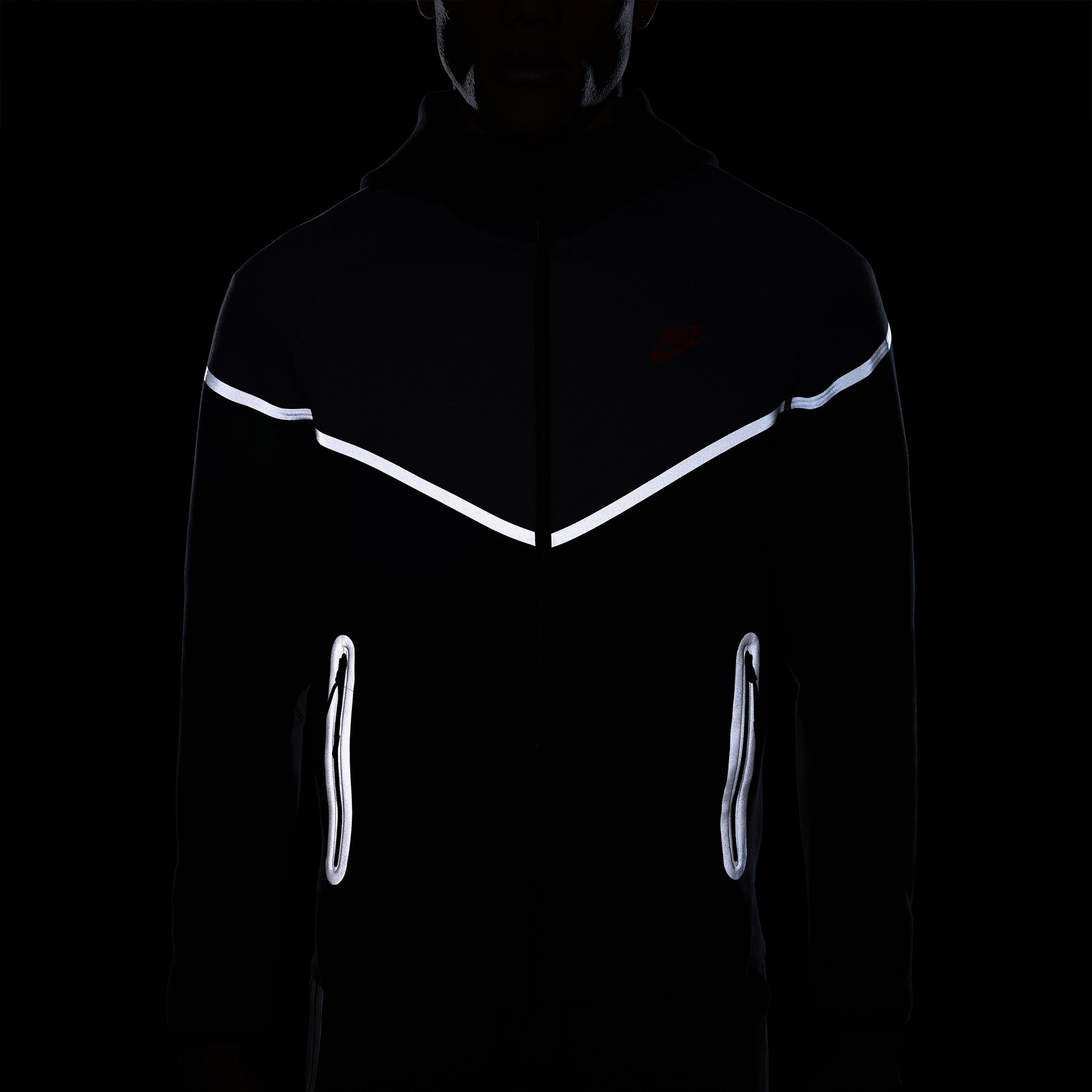Nike Tech Windrunner Erkek Gri Kapüşonlu Ceket
