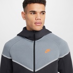 Nike Tech Windrunner Erkek Gri Kapüşonlu Ceket