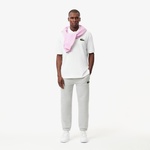Unisex Loose Fit Beyaz Polo