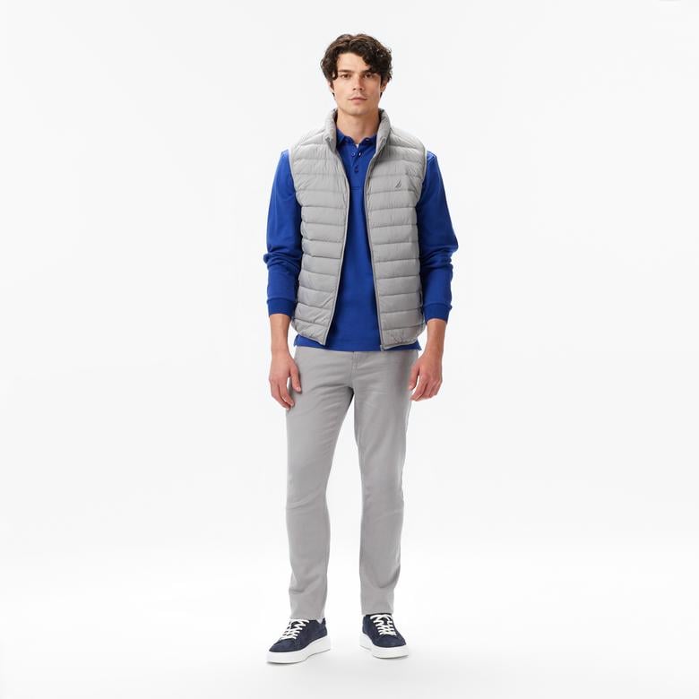 Nautica Erkek Gri Su İtici Özellikli Yelek