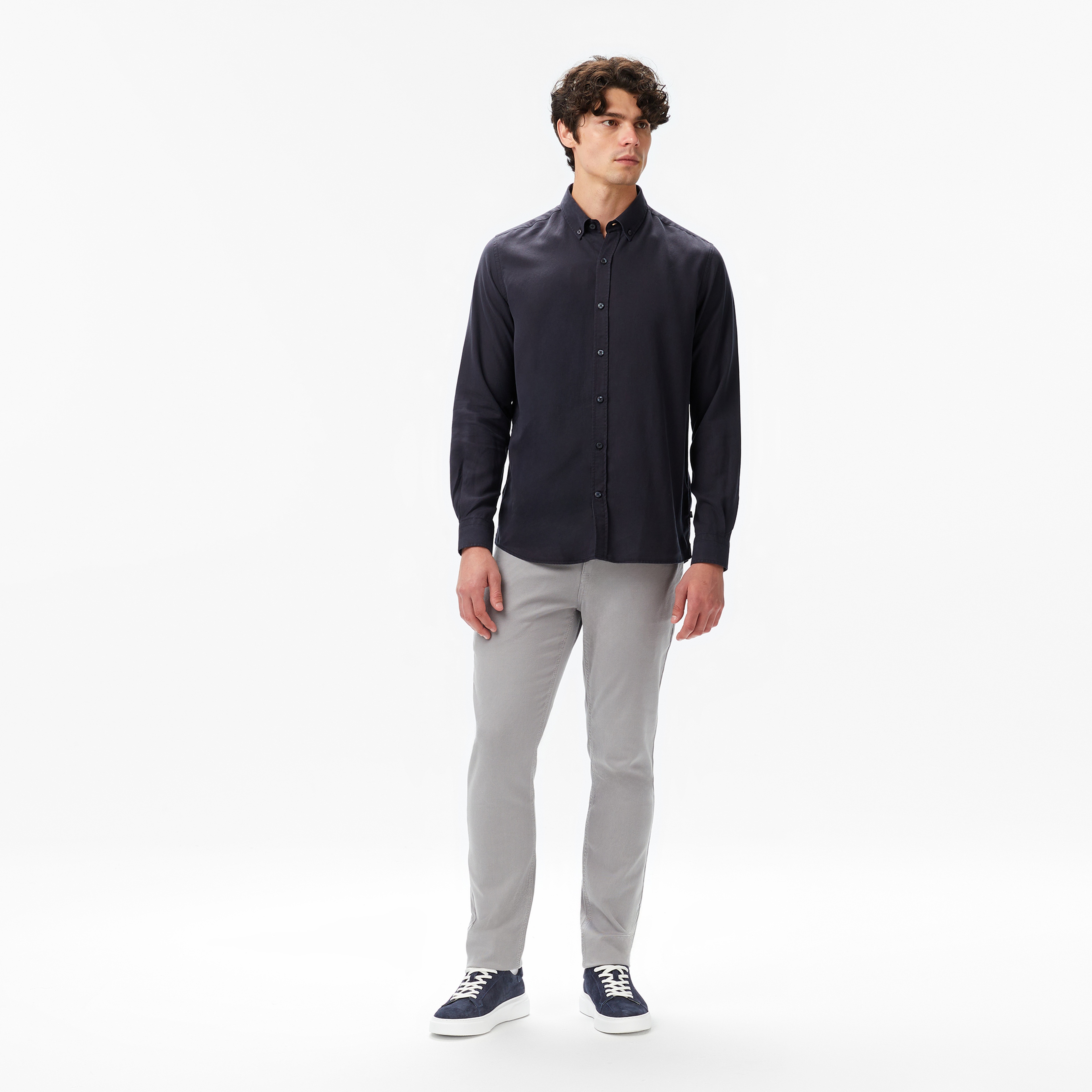 Nautica Erkek Gri Slim Fit Pantolon