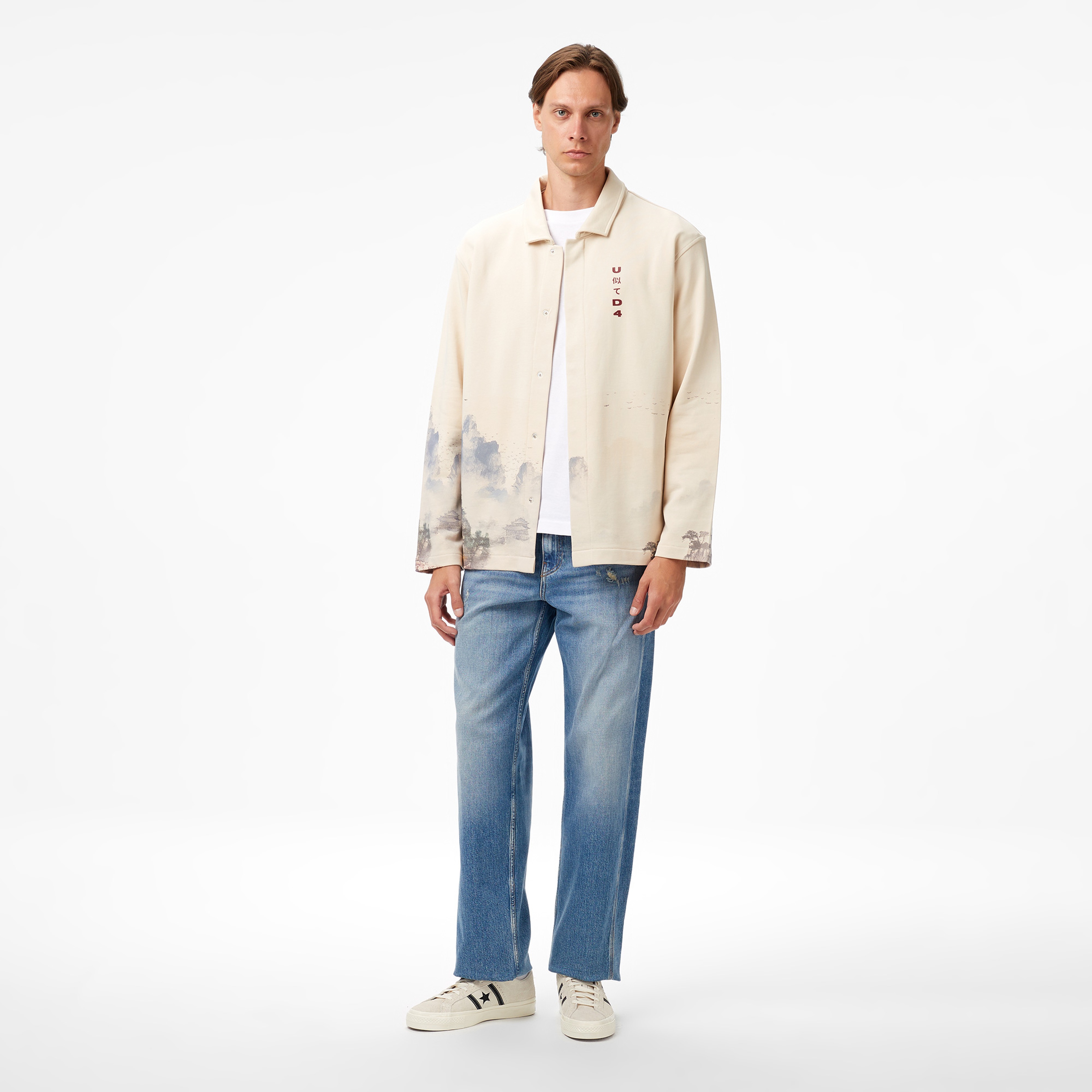 UNITED4 Classic Erkek Krem Gömlek