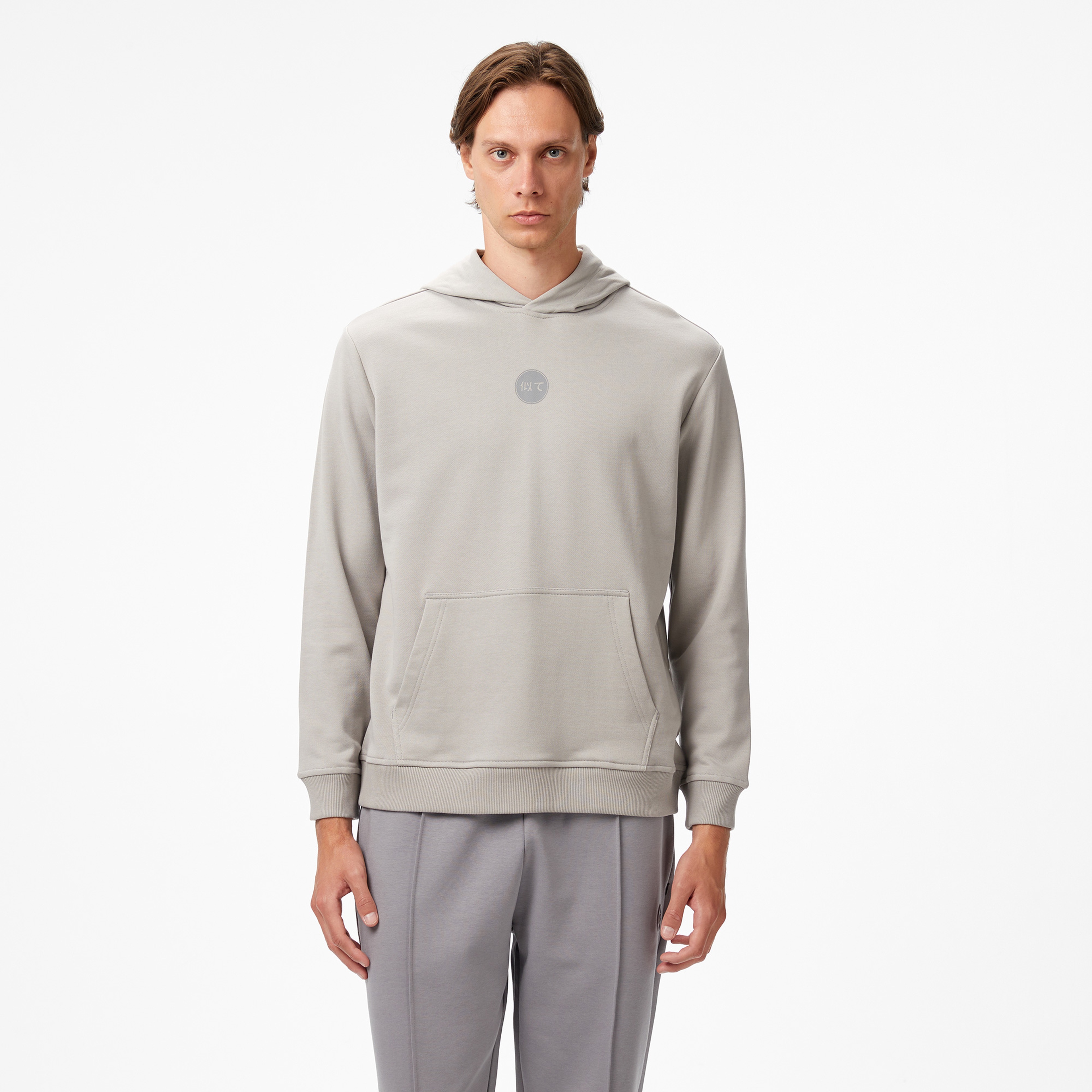 UNITED4 Erkek Vizon Hoodie