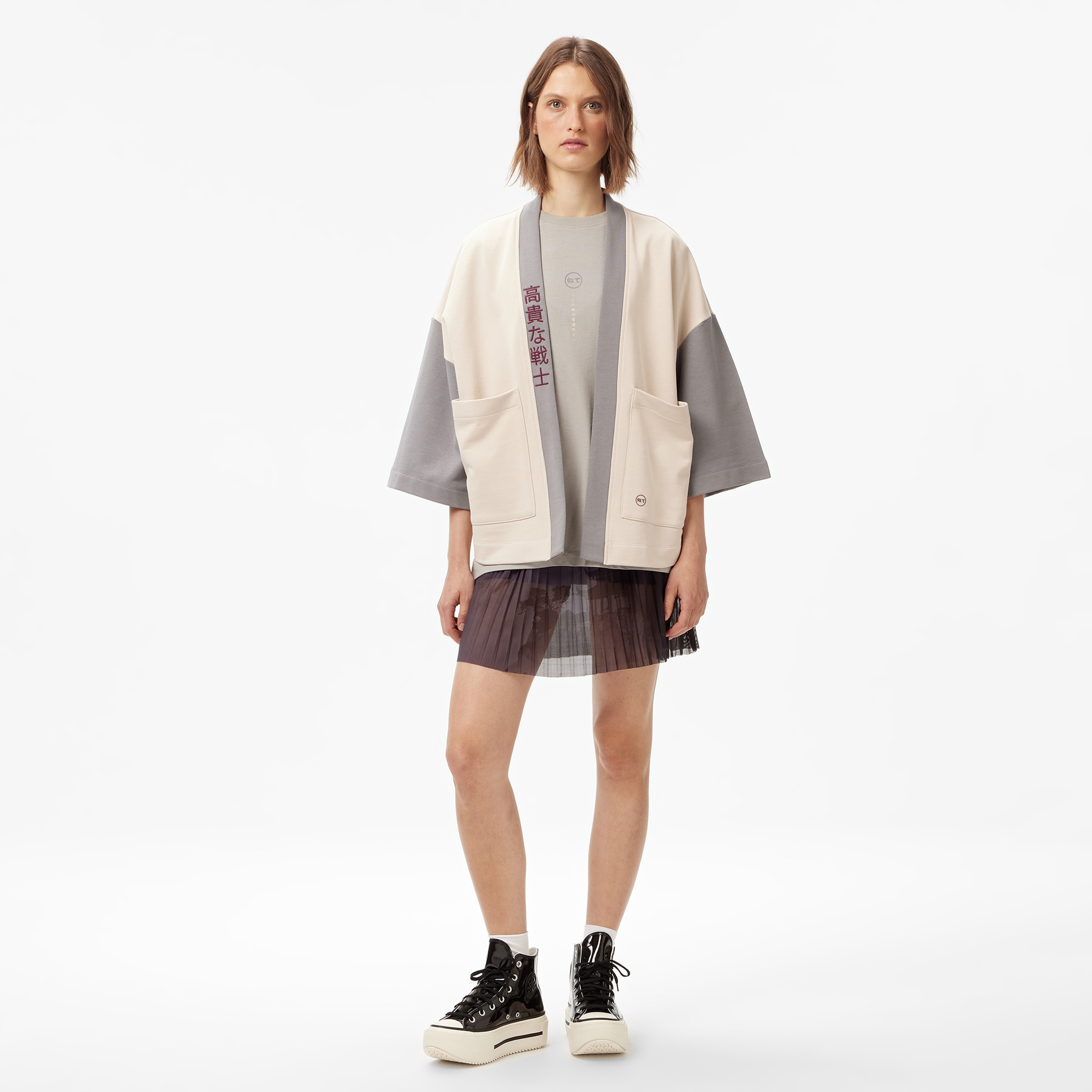 UNITED4 Kadın Taş, Bordo Kimono