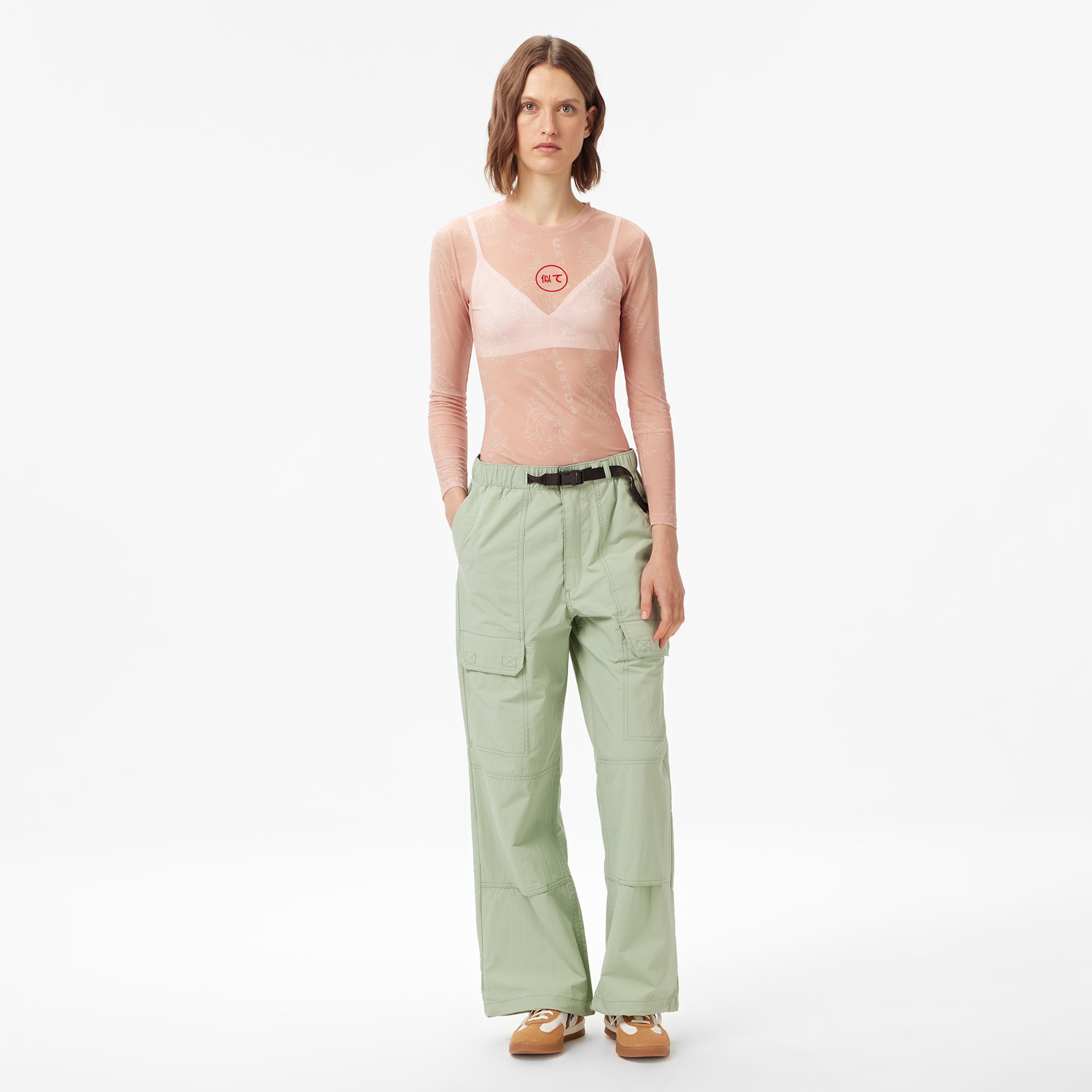 UNITED4 Kadın Pudra Bodysuit